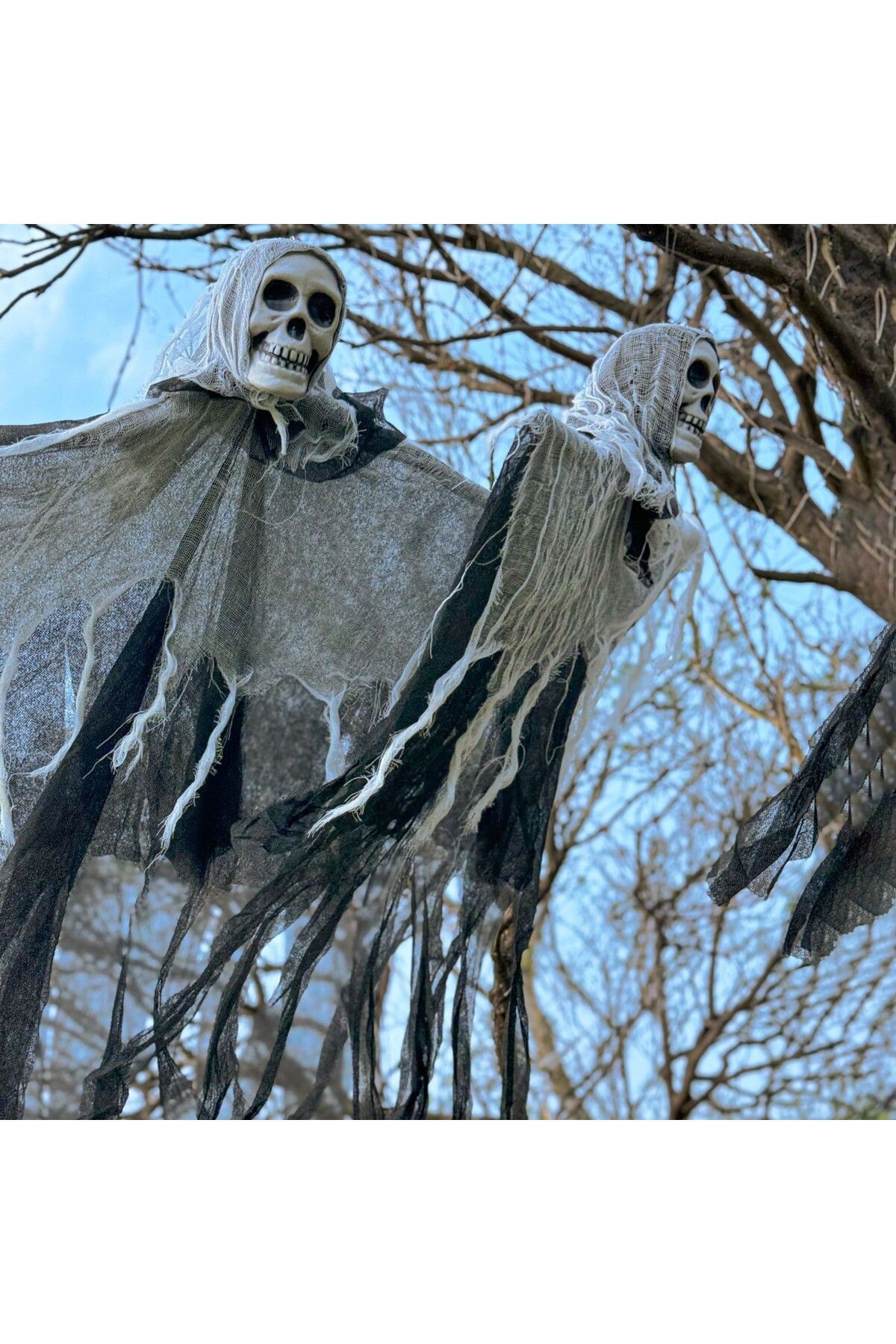 Choice-Halloween Decoration Hanging Skull Head Terror Park Decor Witch Pendant Props Skull Head Hallowee... 6