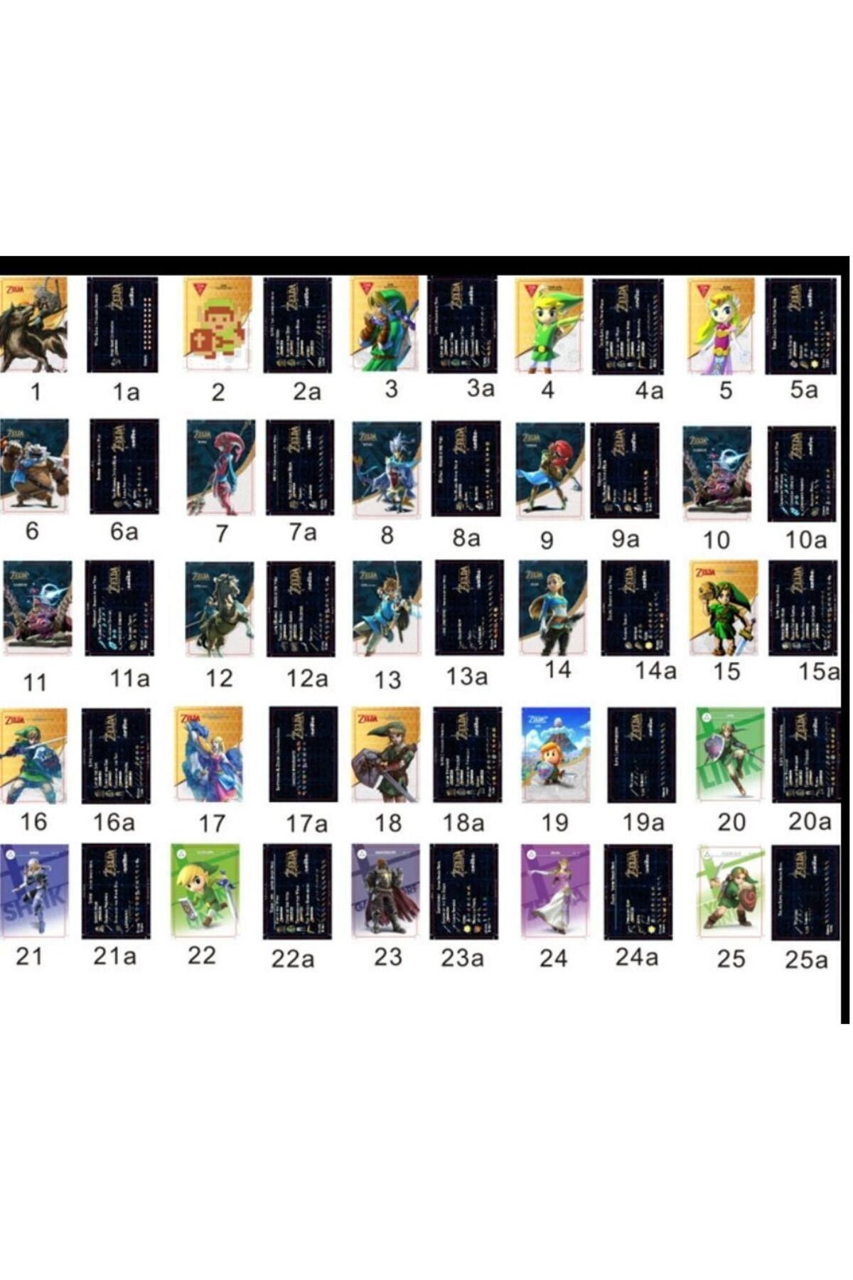 Choice-High Quanity 40pcs Zeldaes Card Ntag215 NFC BOTW Set with Skyward Sword Loftwing for Link Breath ... 4