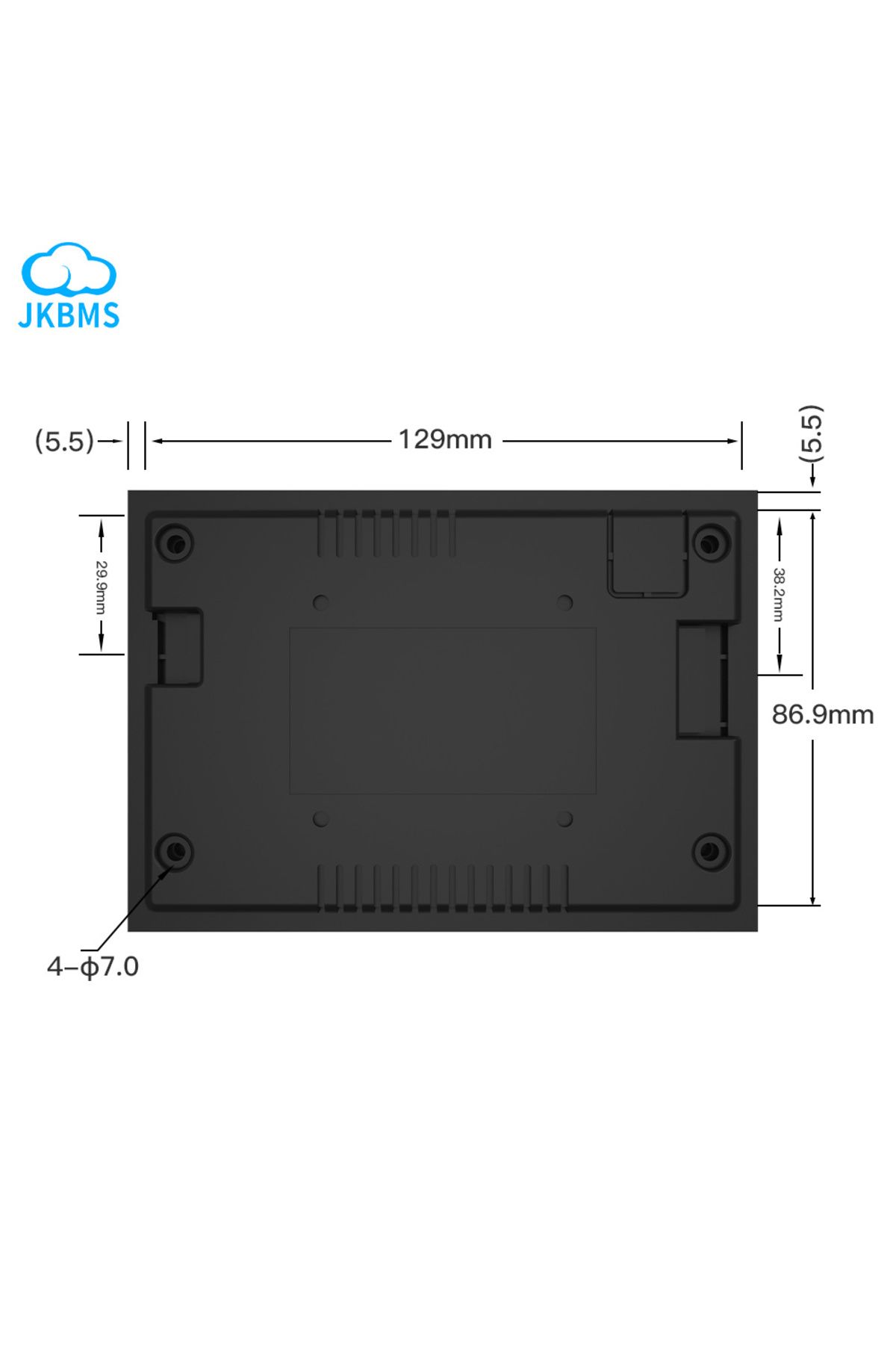 Choice-JKBMS accessory 4.3 inch LCD display suitable for all JK BMS models Cable120cm with 4 fixed screw... 4