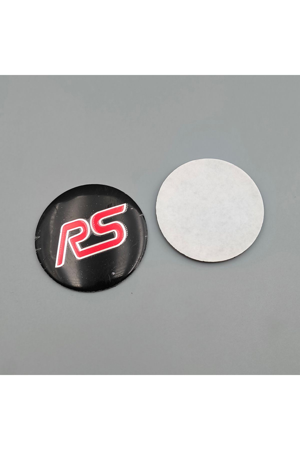 Choice-4pcs 56mm Blue Red Aluminium Rims Logo RS Wheel Center Caps Sticker Hubcaps Decal For MK2 MK3 MK1... 6