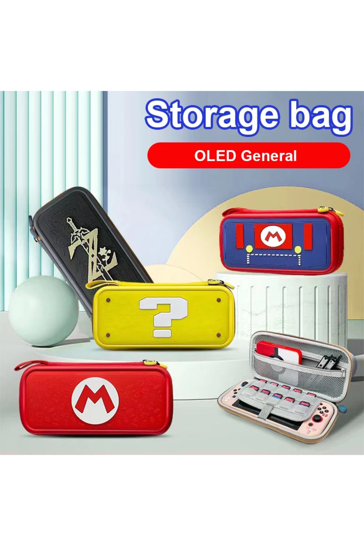 Choice-3D Pattern Game Card Case For Nintendo Switch Lite 24 Cartridge Slot Protective OLED Switch Case ... 3