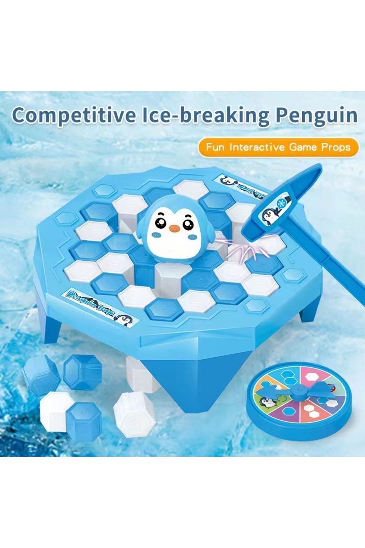 Choice-Mini Penguin ice-breaking board game two-player competition parent-child interactive thinking log... 1