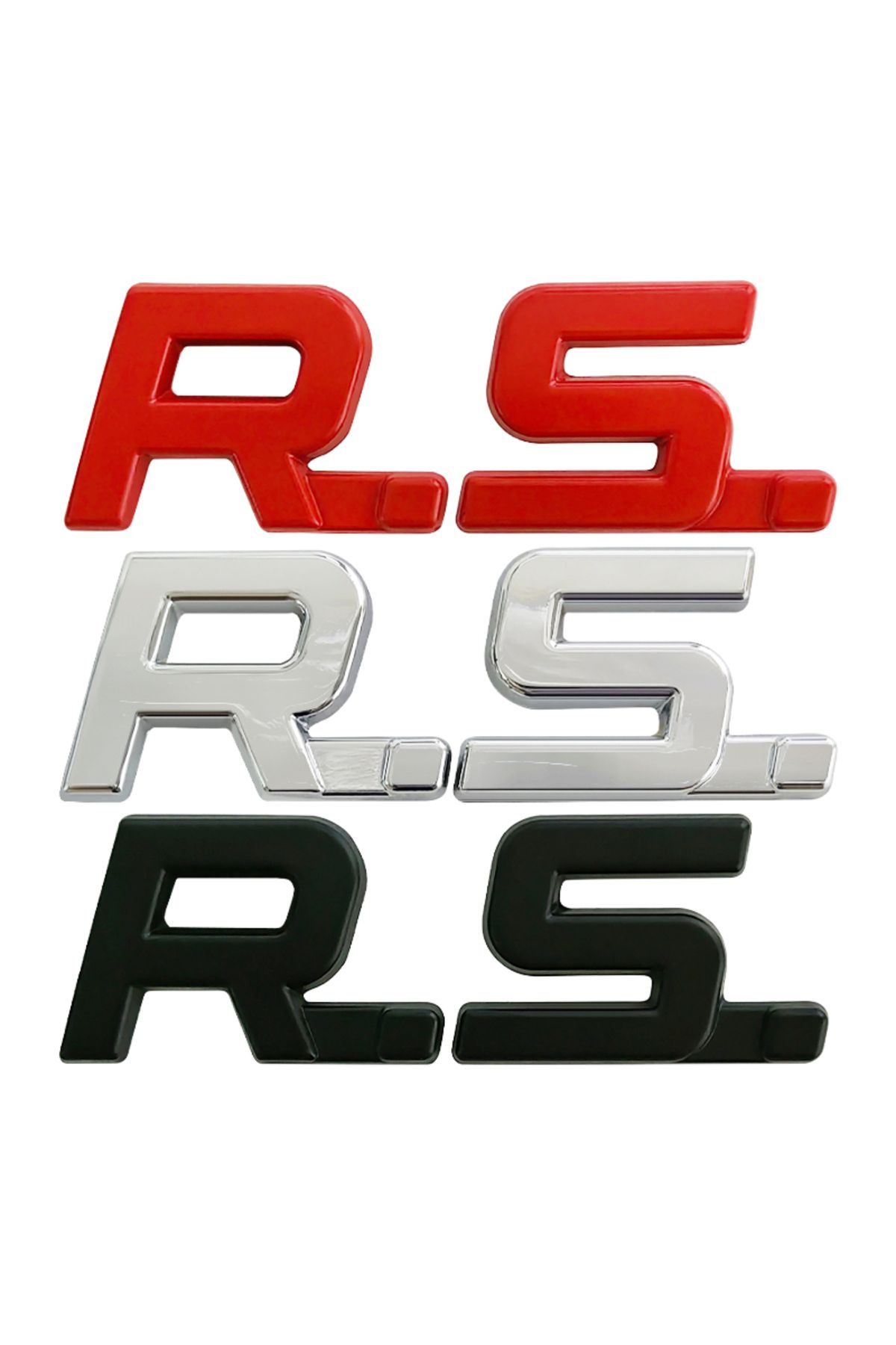 Choice-3d Metal RS Logo Letters Car Emblem Badge For Sport Megane 3 MK4 Arkana Sandero Laguna Clio 4 5 R... 7