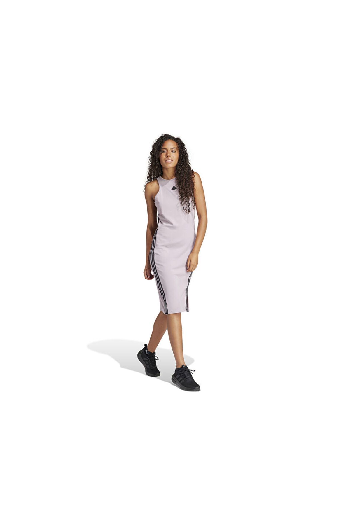 adidas-W Fi 3S Dress Women's Casual Dress IS3657 Purple 1