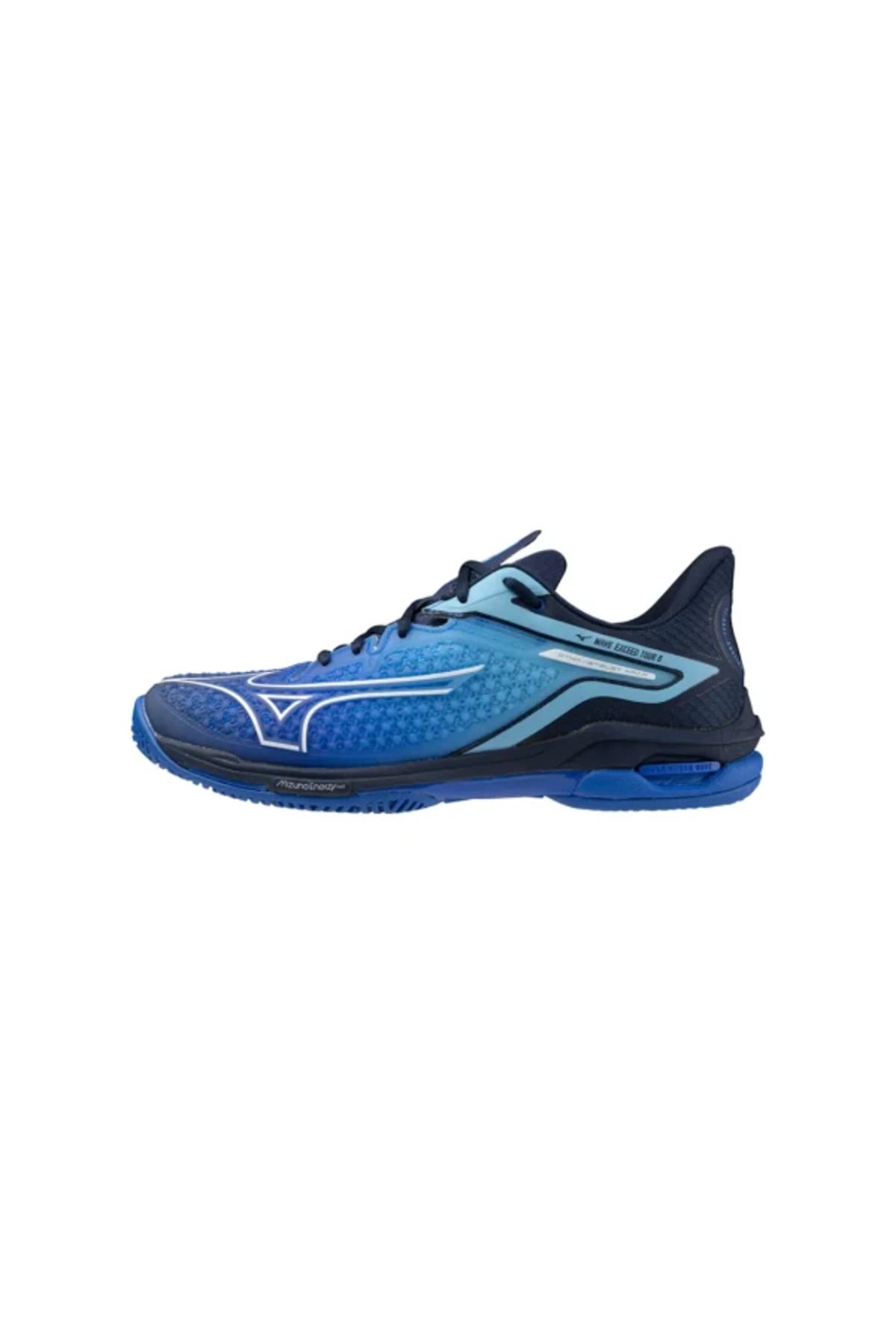 MIZUNO Wave Exceed Tour 6 AC Unisex Tenis Ayakkabısı Mavi