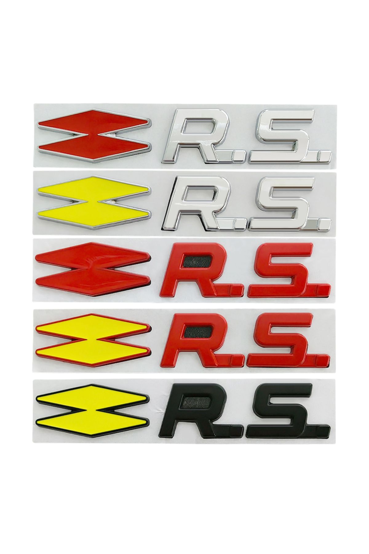 Choice-3d Metal RS Logo Letters Car Emblem Badge For Sport Megane 3 MK4 Arkana Sandero Laguna Clio 4 5 R... 2