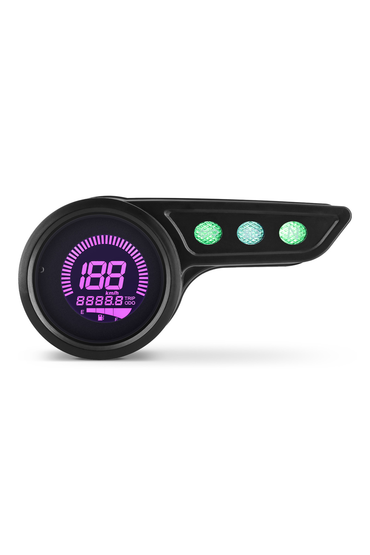 MAIMEIMI-7Colors Digital Speedometer LED Display Universal Tachometer Oil Fuel Level Dashboard for kawasak... 7
