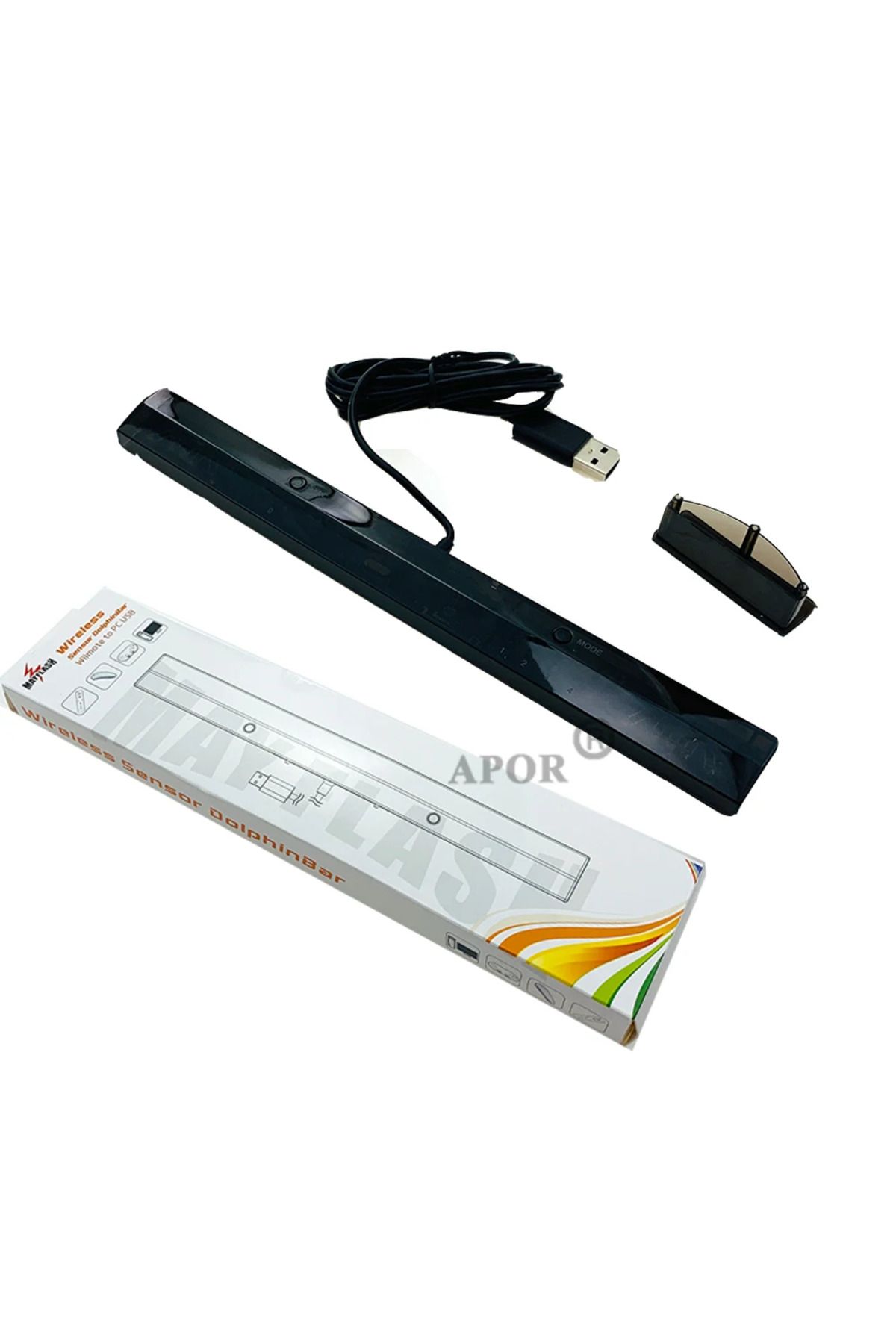 Choice-Black Hotsale For Mayflash W010 Wireless Sensor Dolphinbar Bluetooth-compatible For Wii Remote Plus 1