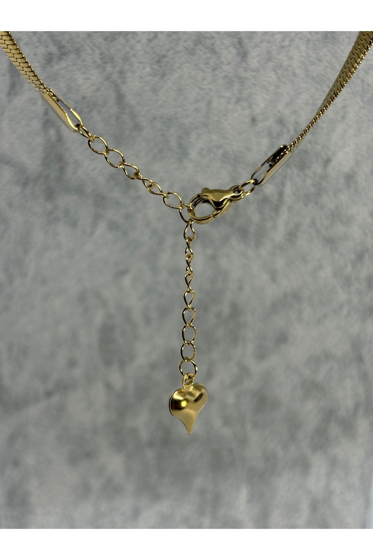 Uzak Işıklar-Steel Gold Italian Flat Chain 3