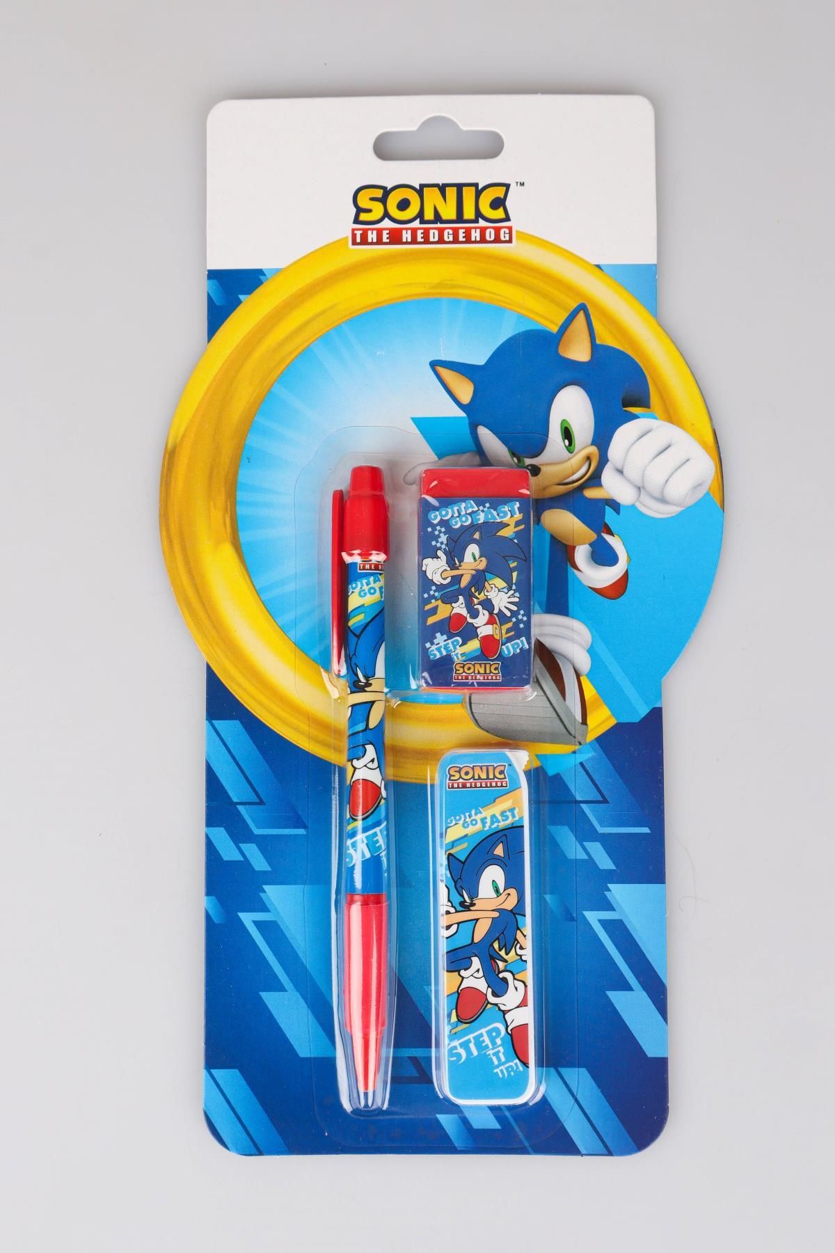 Sonic-Licensed Sonic Versatil Nib Pen, Eraser and 0.7 mm Nib Set with Dekomus 1