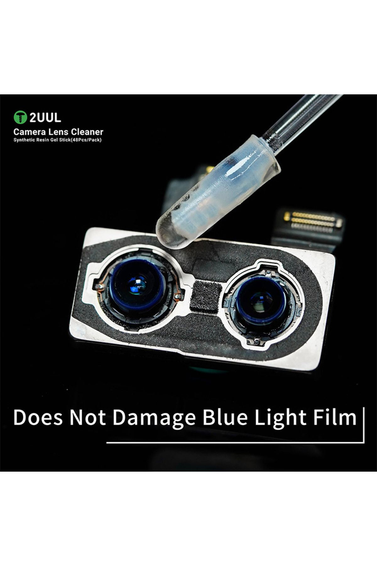 Choice-2UUL CL21 48PCS/Pack Camera Lens Cleaner Synthetic Resin Gel Stick Type Dust Removal Camera Lens ... 5