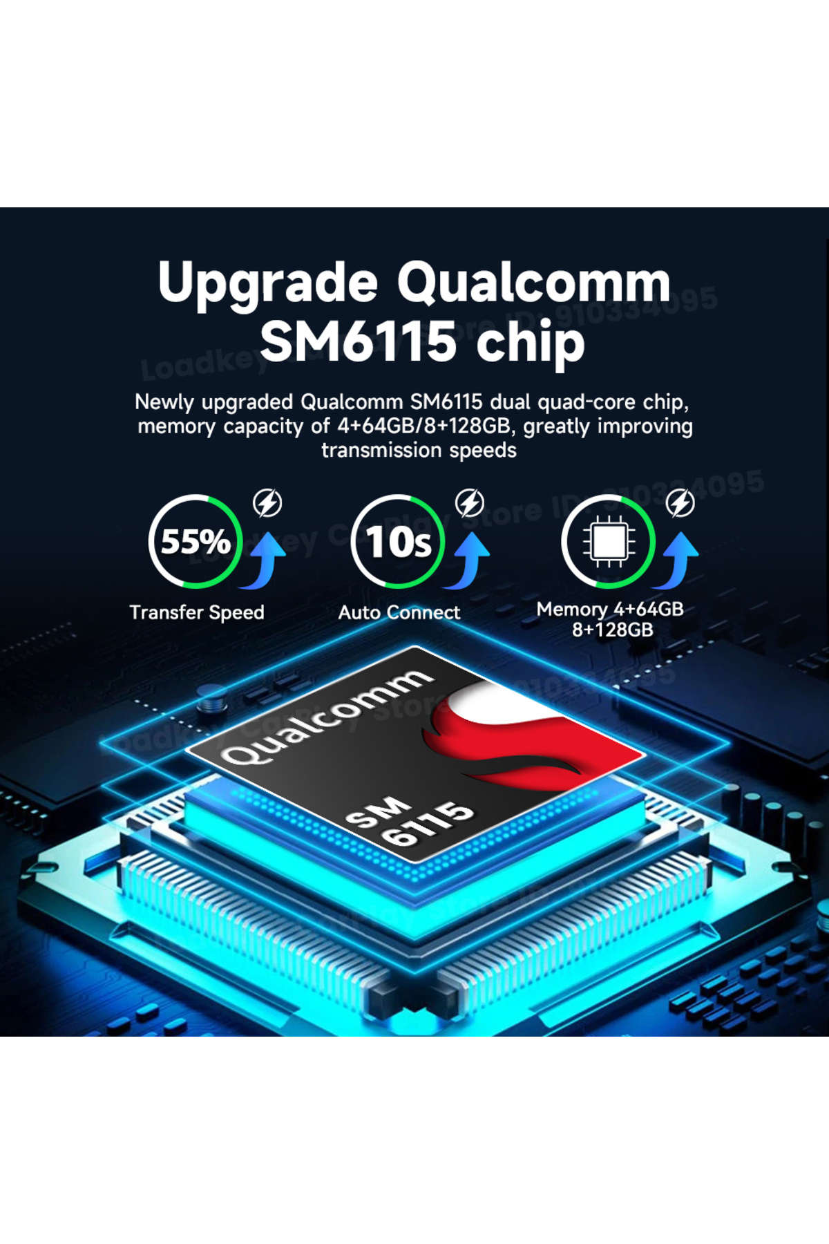 Choice CarinKit Android 13 Carplay Ai Box Ambient 8 Cores Wireless