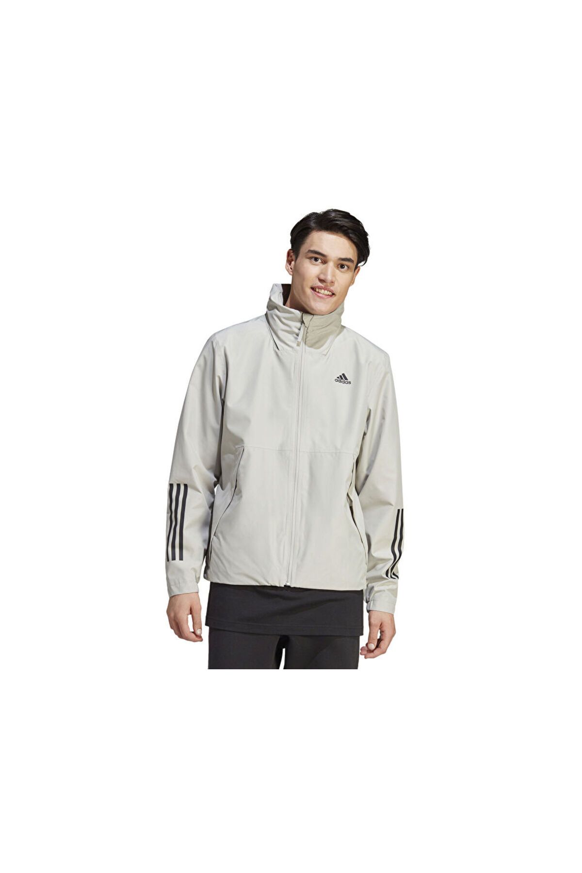 adidas-Bsc 3S R.R Jkt Men's Daily Jacket HM2268 Beige 1