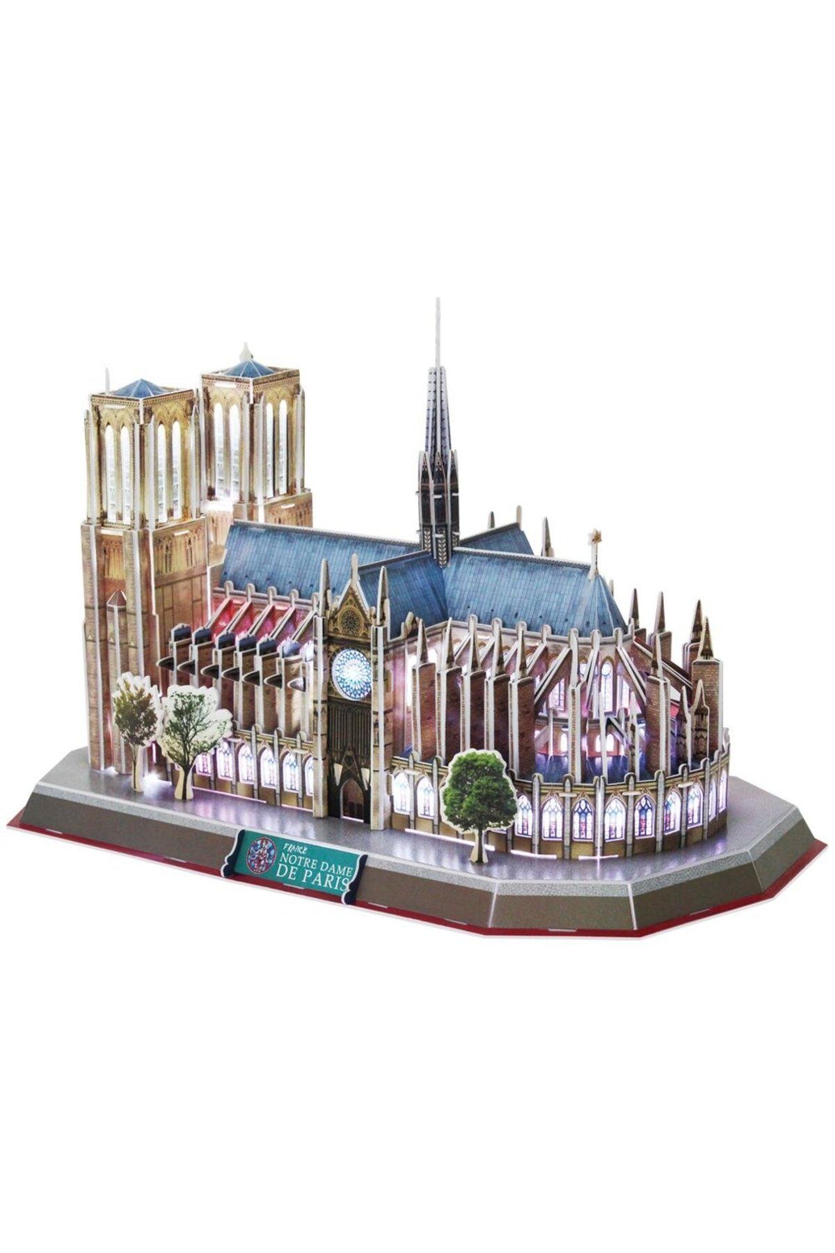 gcaksesuar Nessiworld CubicFun Notre Dame Paris 3D Puzzle 149 Parça LED Işıklı