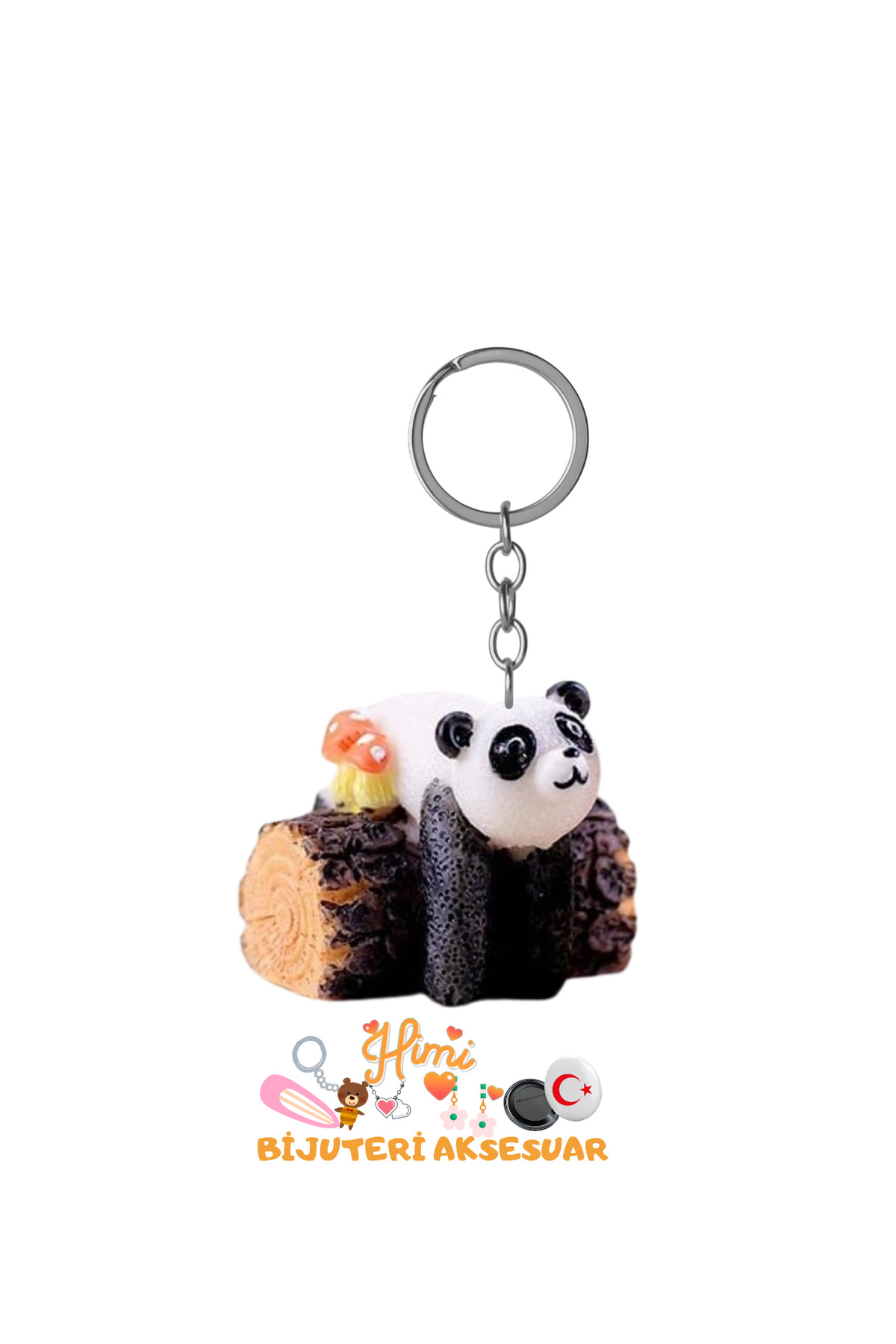 Panda Anahtarlık Sırt Çantası Süsü Oto Anahtarlık Okul Çantası Süsü Spor Çantası Süsü