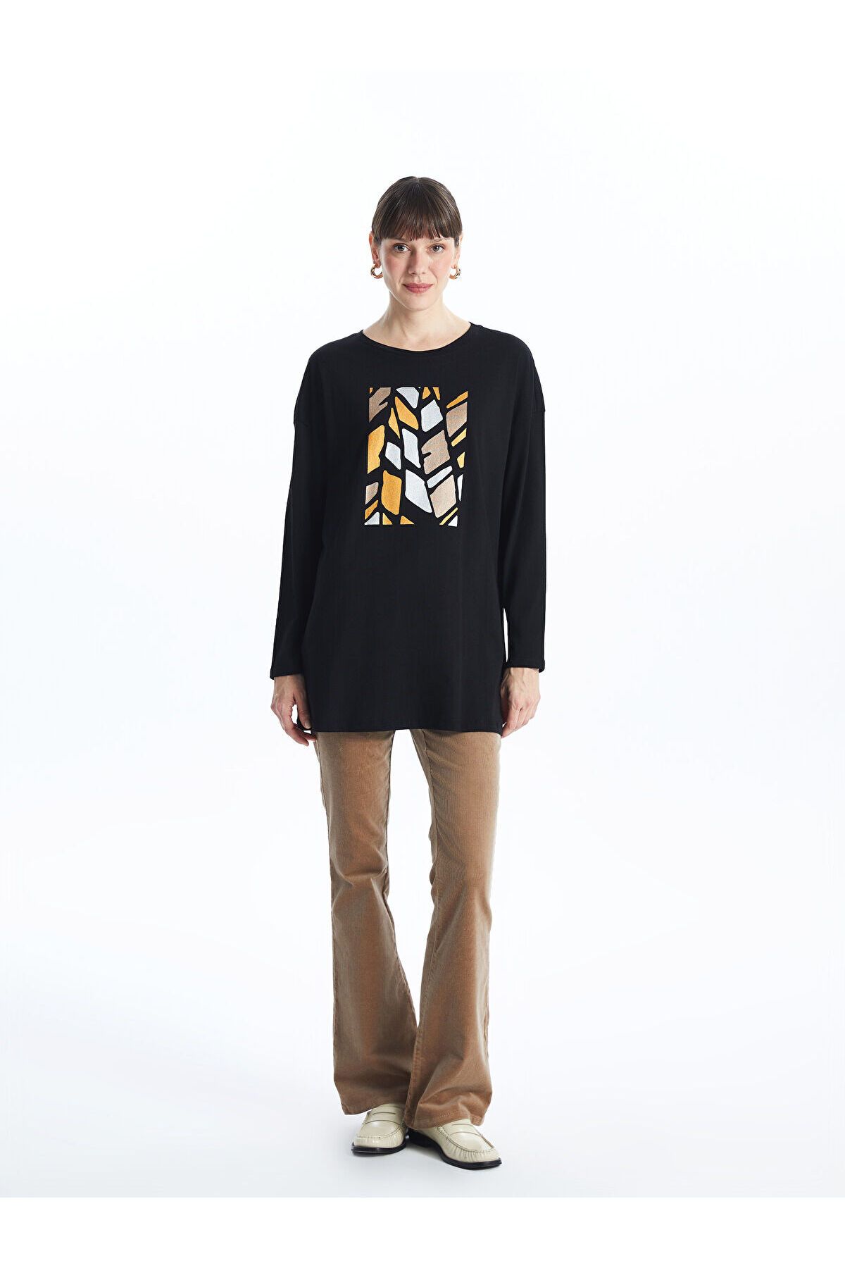 LC Waikiki-Lw - Crew Neck Printed Women's Tunic 2