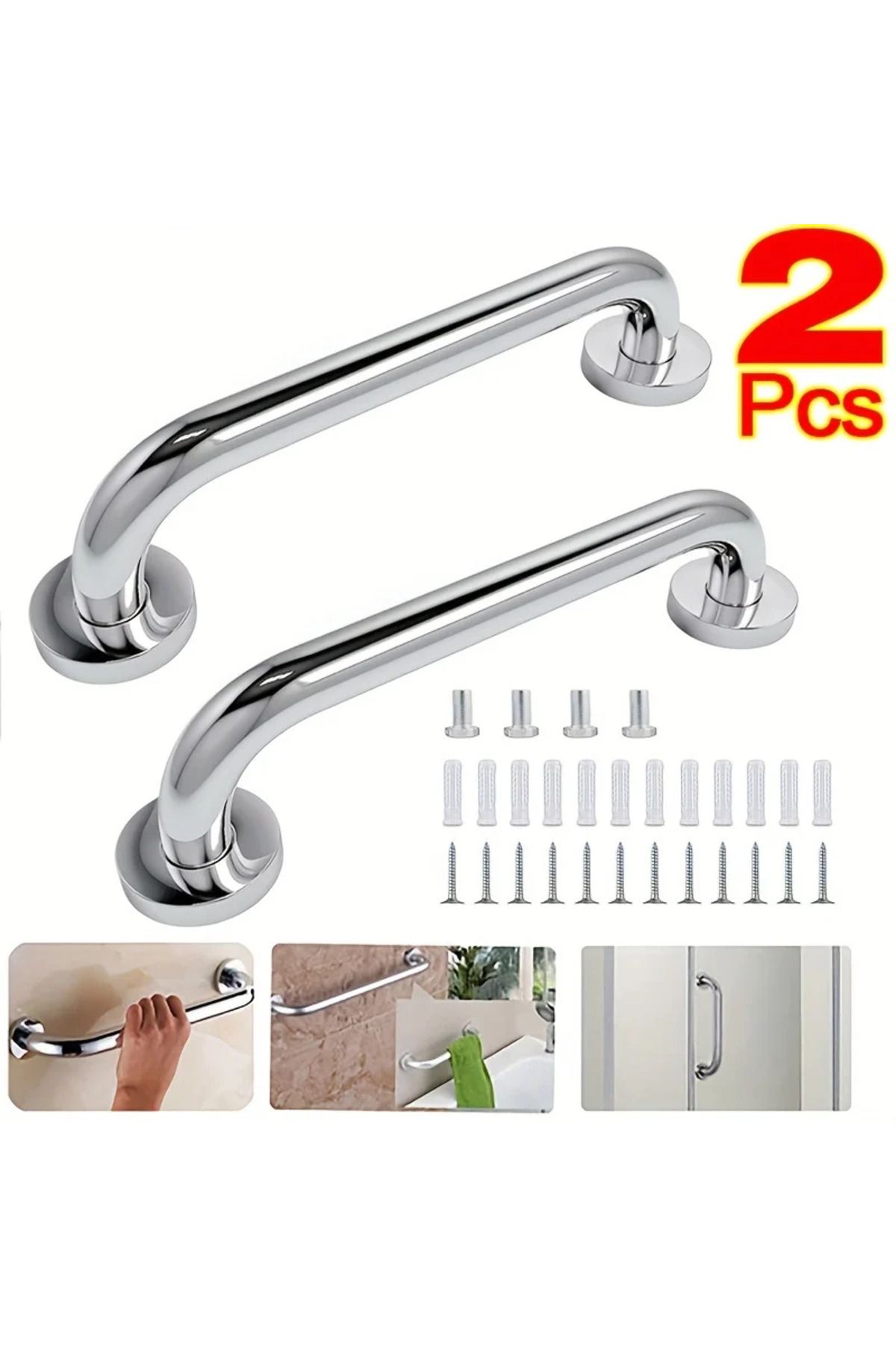 Choice-304 Stainless Steel Handrails, Accessible Bathroom, Bathroom, Safety Bathroom Handrails, Disabled... 2