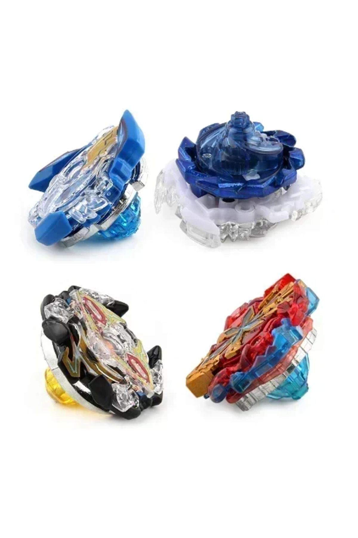 Choice-Brand new explosive gyro competitive battle disk 4-in-1 combination handle launcher gyro disk set 5