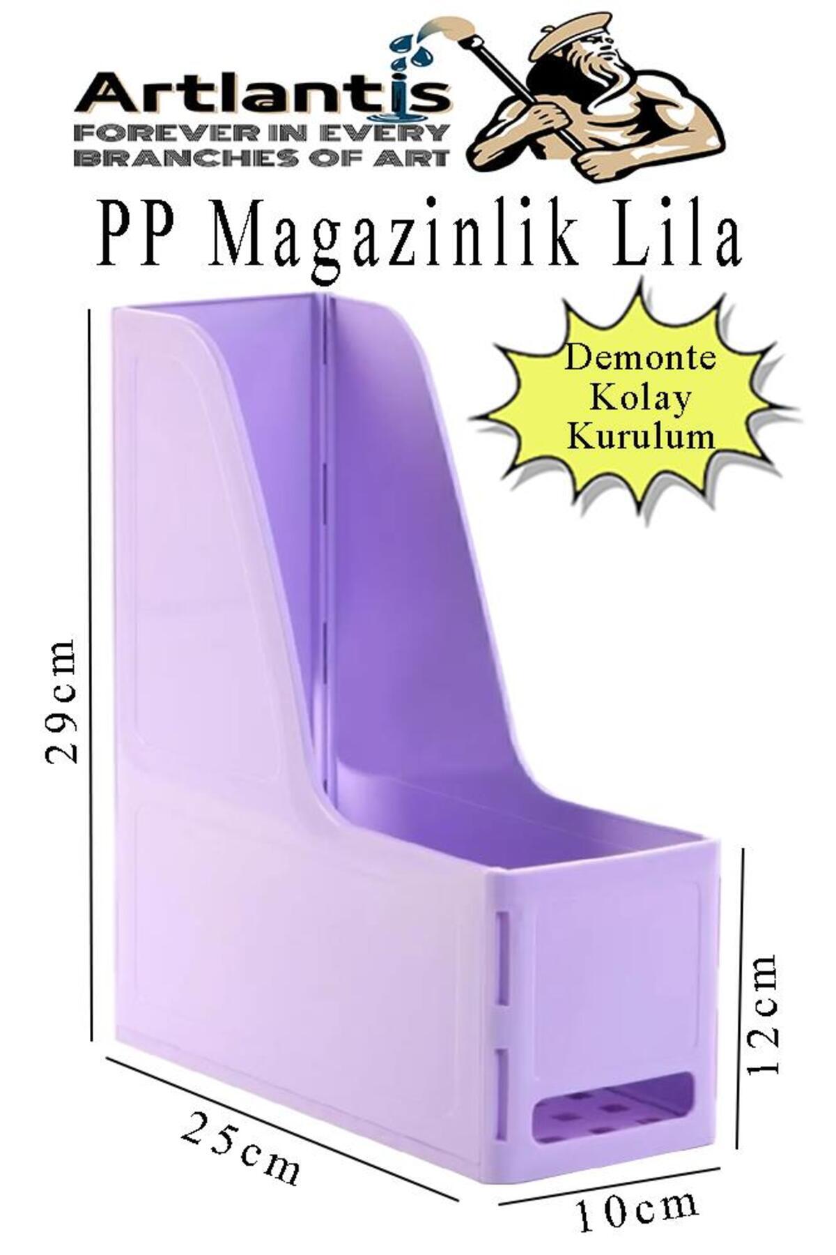 Artlantis Demonte Plastik Magazinlik 1 Adet Plastik Kutu Klasörü Magazinlik A4 Dosya ve Masa Düzenleyici Sınıf