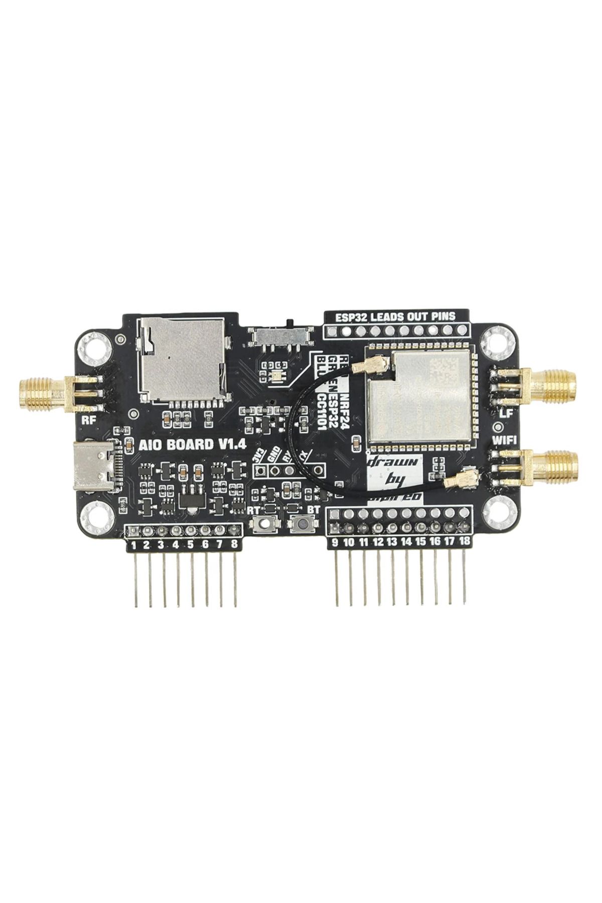 VKTECH-For Flipper Zero Multiboard 3 in 1 Expansion Board 2.4G Module Expansion WiFi NRF24 + ESP32 Expan... 8