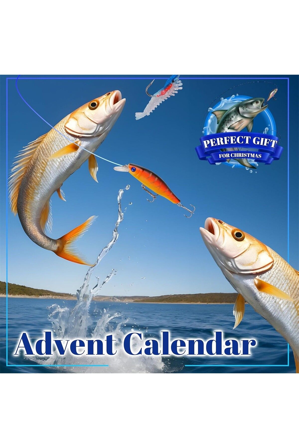 Choice-24pc Fishing bait blind box-24 Days Christmas Countdown Fish Tackle Set Xmas Surprise Fish Gift f... 4