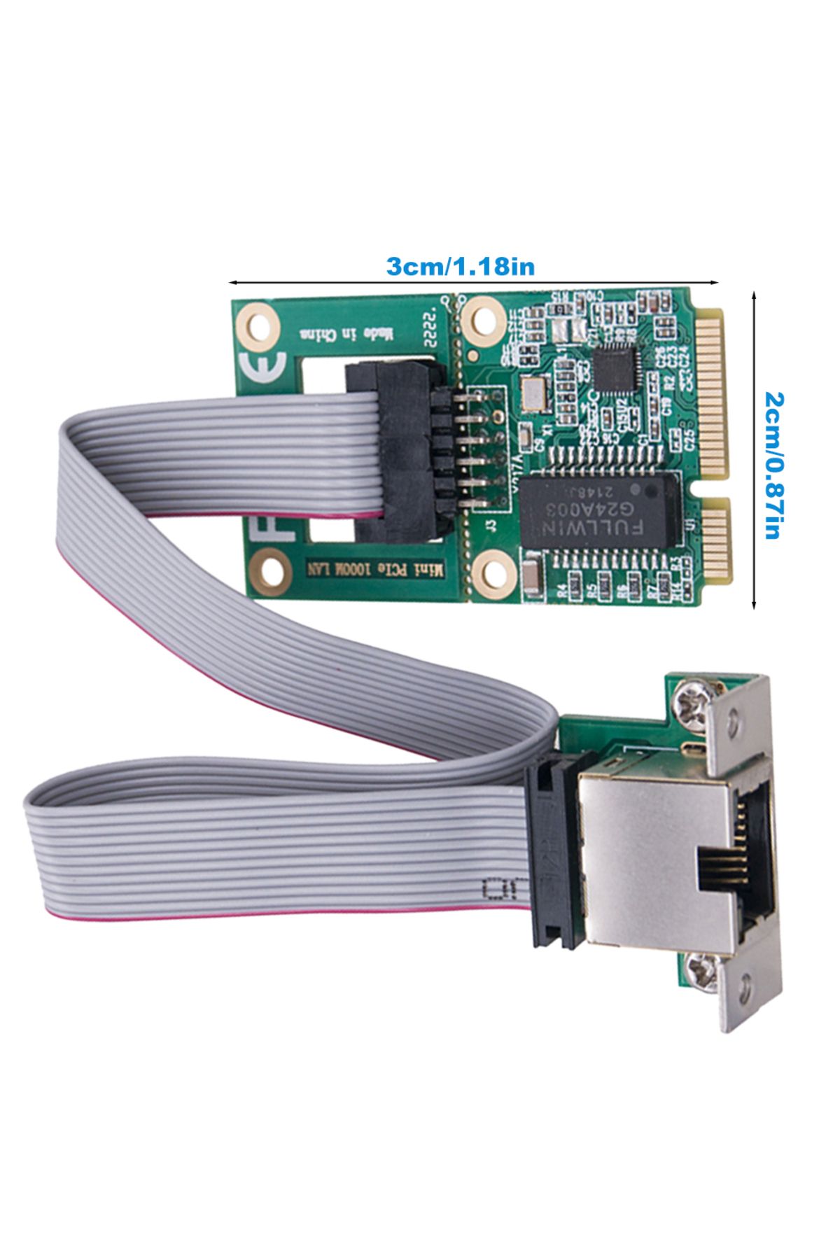 ALLOYSEED-Mini PCI-E Network Card RTL8111H Mini PCIe Network Adapter RJ45 Port Mini PCI Express Gigabit Eth... 7