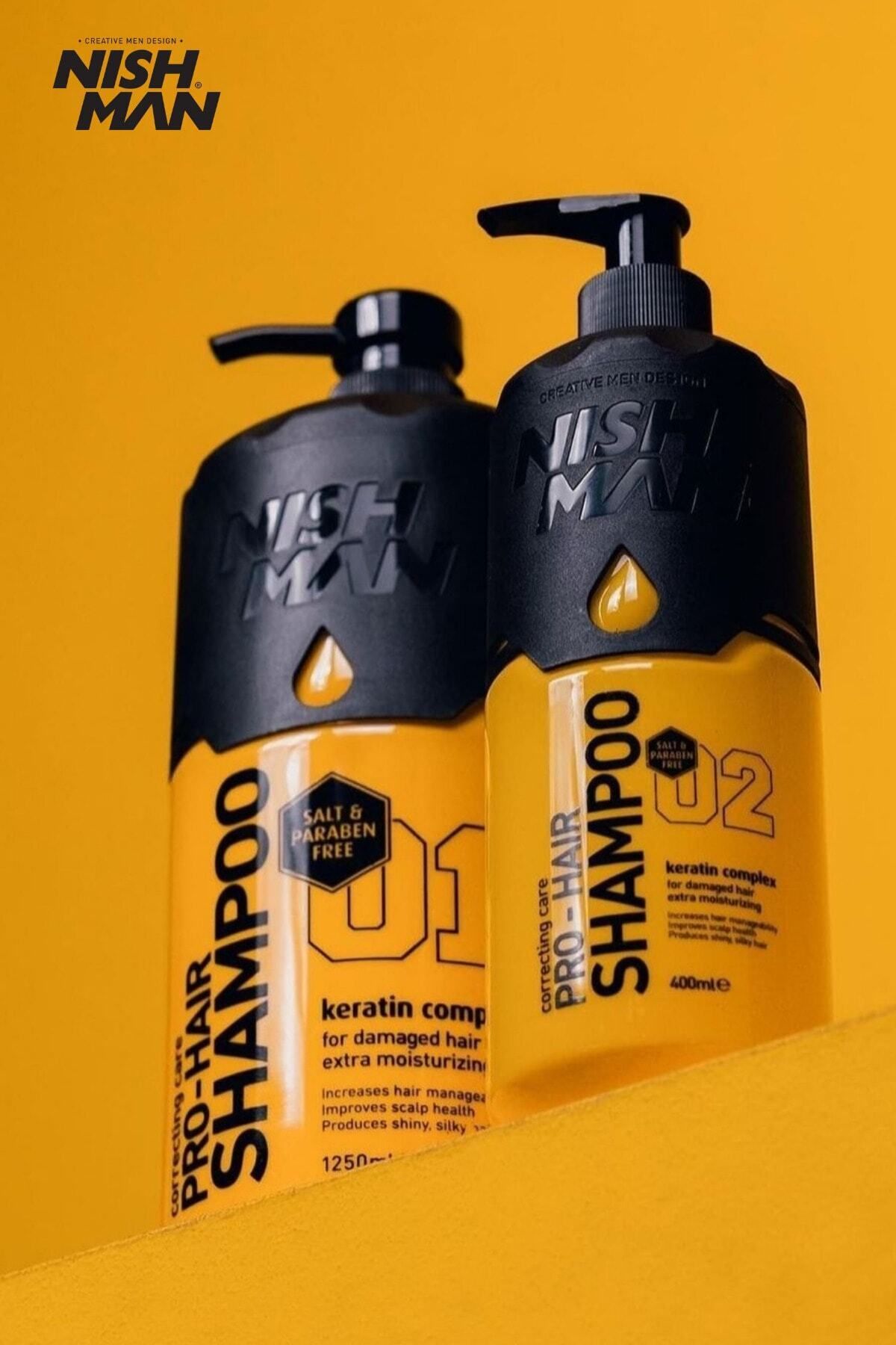 NISHMAN-Keratin Complex 1250 ml - Salt and Paraben-Free Volume Shampoo 2