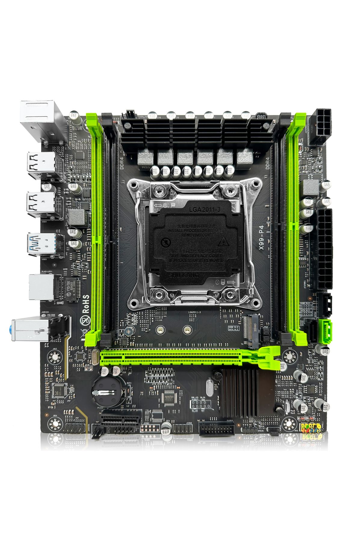 ZSUS-X99 P4 Motherboard Set Kit With Intel LGA2011-3 Xeon E5 2630 V4 CPU DDR4 16GB  (1*16GB) 2133... 7
