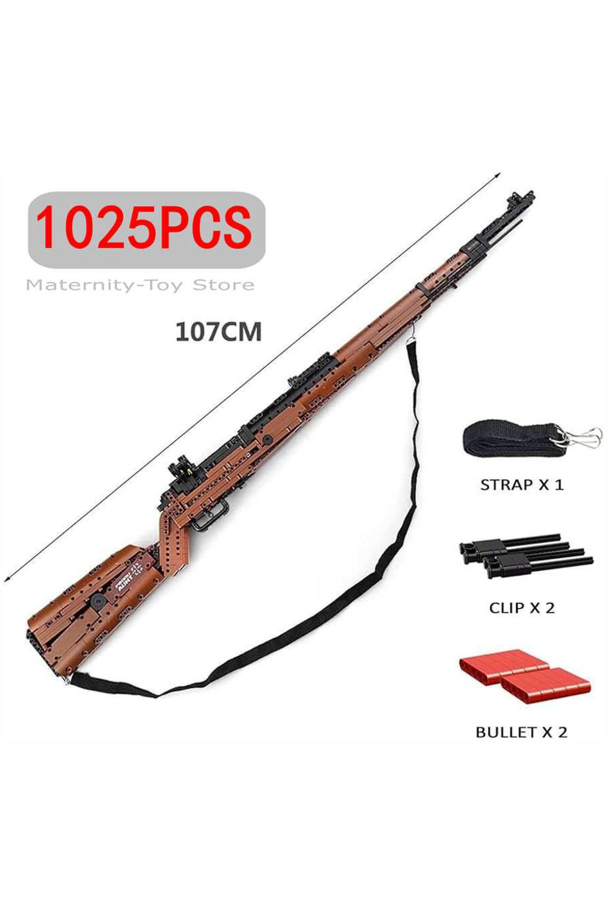 Choice-Mould King Mauser Kar98K Building Block Model WW2 Weapons Series Heavy Sniper Rifle Assemble Bric... 2