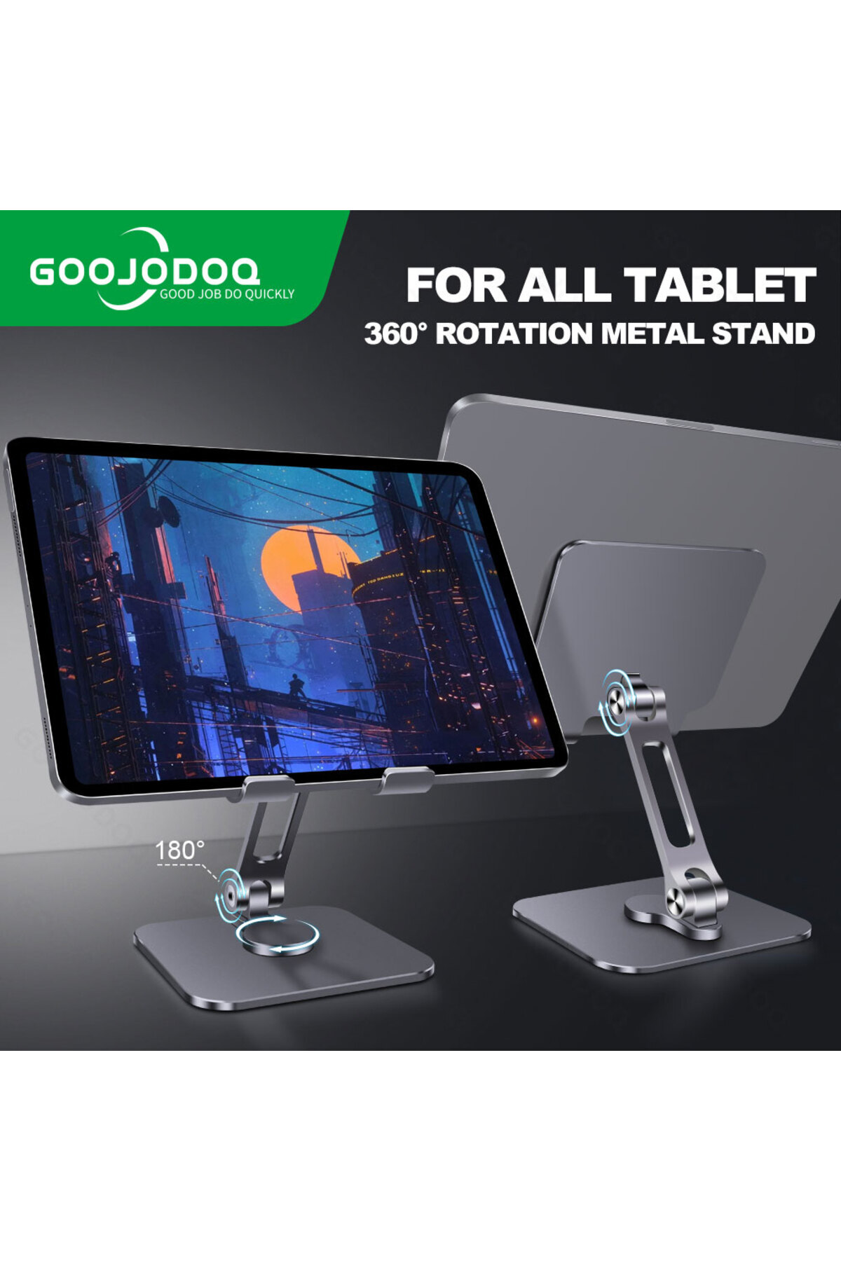 GOOJODOQ-Tablet Stand Holder For iPad Pro 12.9 Foldable 360 for ipad stand soporte tablet support tablette... 2