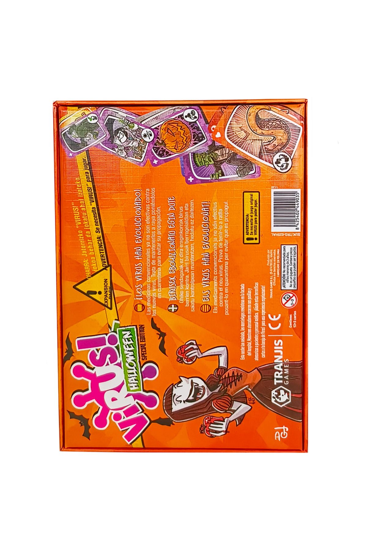 Choice-Tranjis Games - Virus! -Card game-The Most Contagious Game. Spanish edition. + 8 years virus 3 3