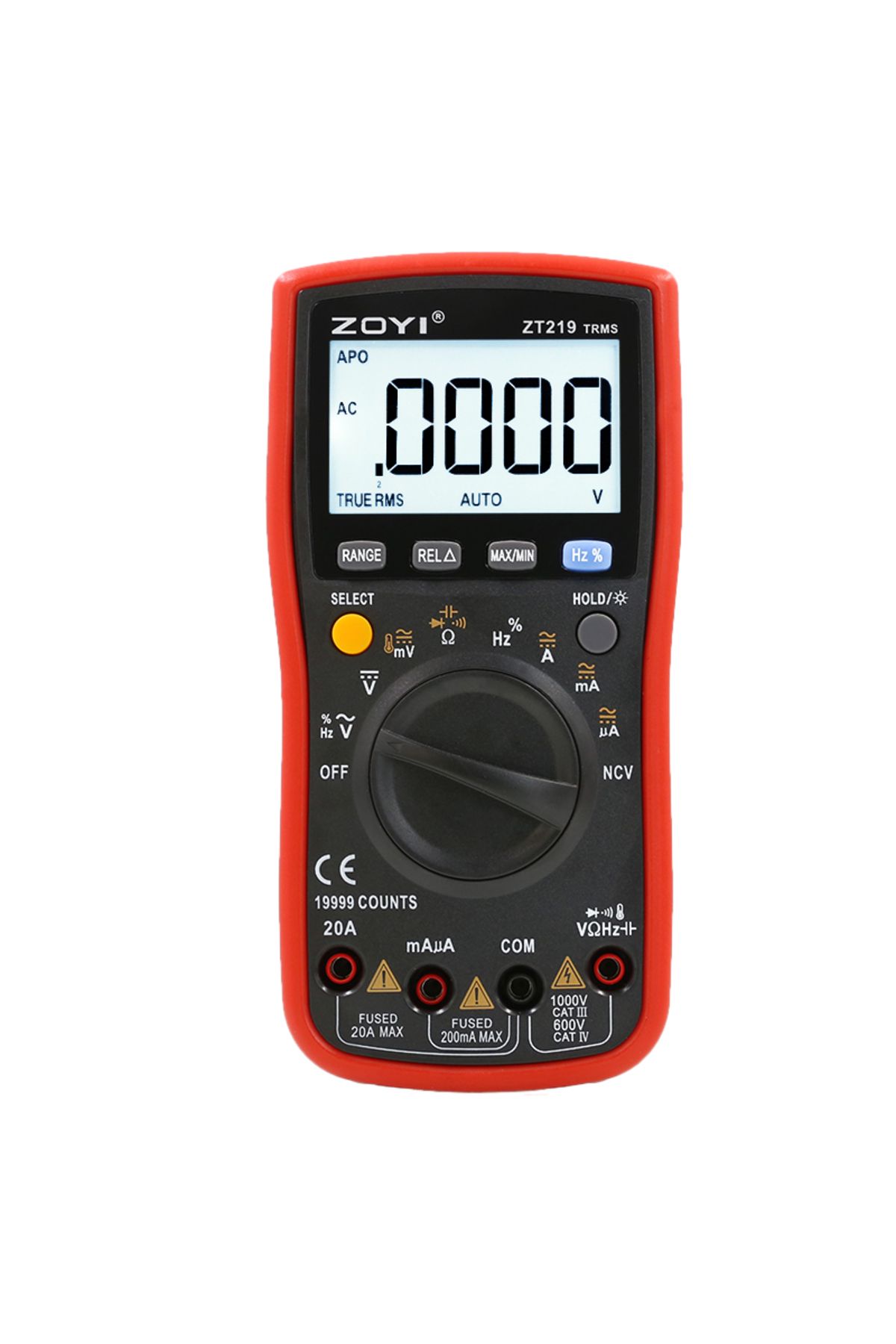 ZOYI-Auto-Range Multimeter ZT219 High-Precision 4.5-Digit True RMS Digital Multimeter with Overlo... 8