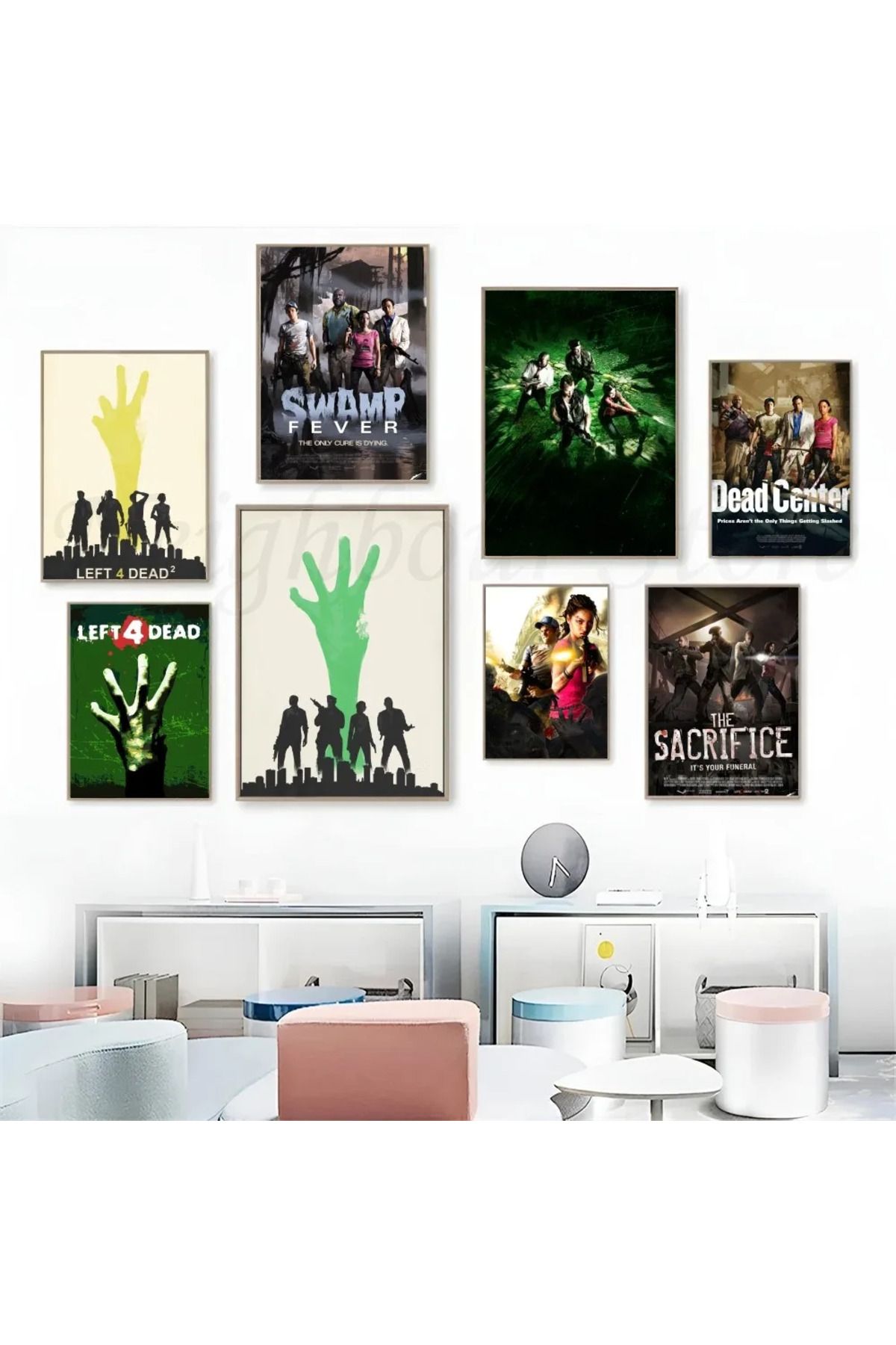 Choice-1pc Game-Left 4 Dead Poster Art Poster Waterproof Paper Sticker Coffee House Bar Room Wall Decor 2