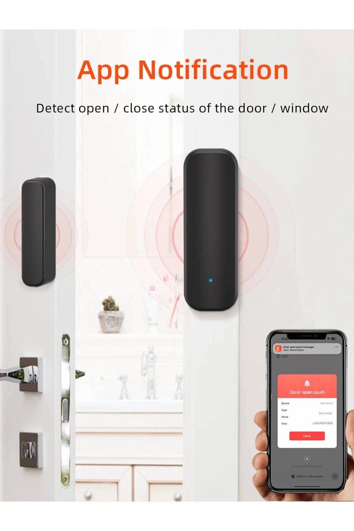 Choice-Tuya WiFi/ZigBee Door Window Sensor Smart Home Wireless Door Open Close Detectors APP Remote Alar... 8