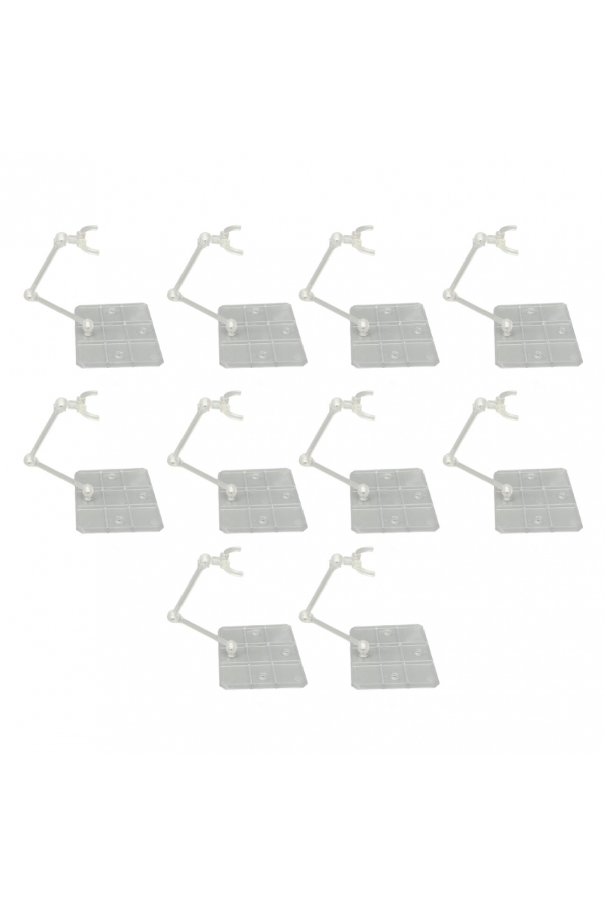 Choice-10 Sets Action Figure Stand Transparent Acrylic Anime Figure Display Stand Support Holder Base 7