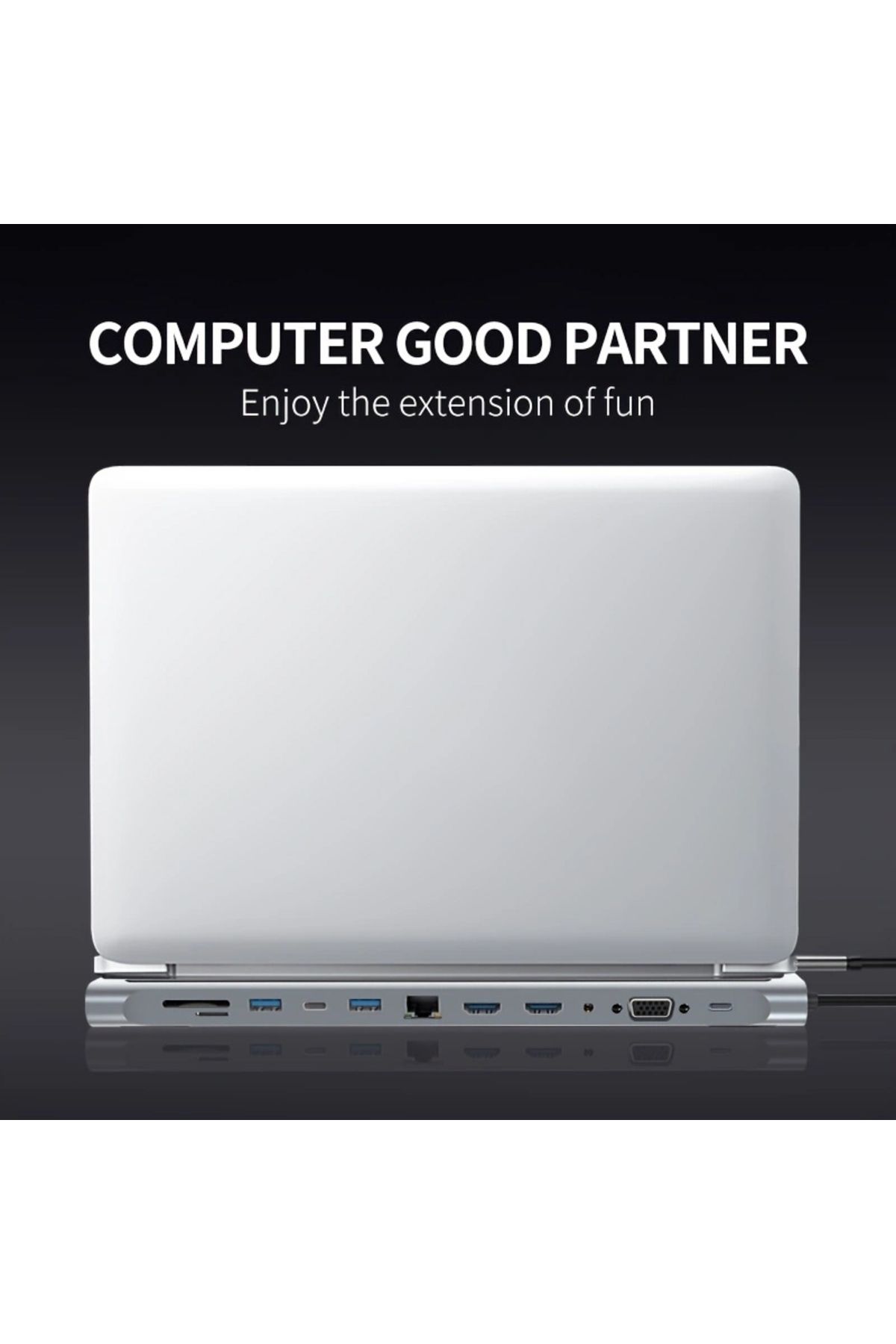 Choice-محطة إرساء USB C، موزع MST ثلاثي العرض 12 في 1 مع منفذ توسعة USB3.0*1/USB2.0*3/HDMI*2... 3