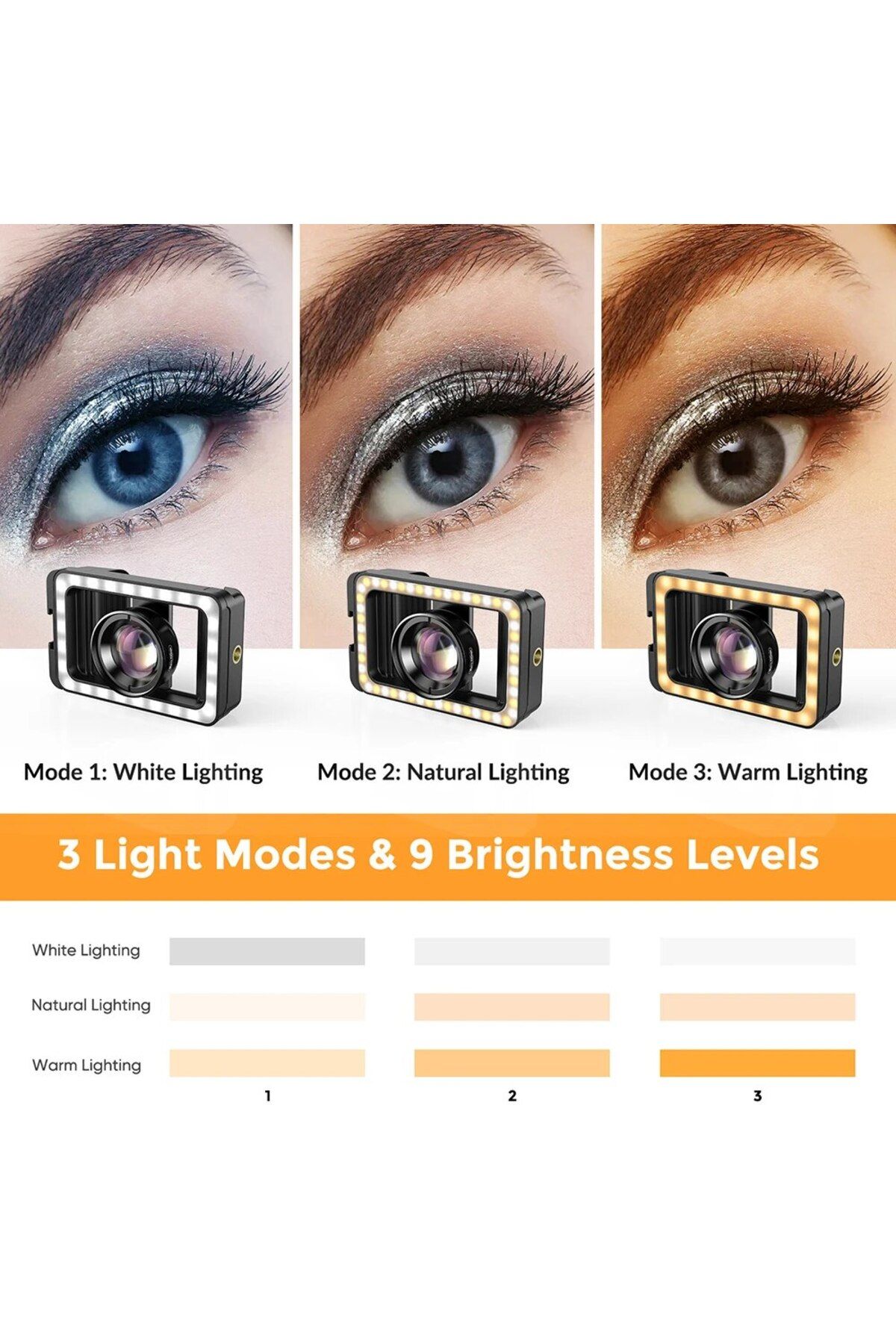 APEXEL-New Upgrated 4k HD 100mm Macro Lens With LED Fill Light Universal Clamp Micro Lenses for i... 3