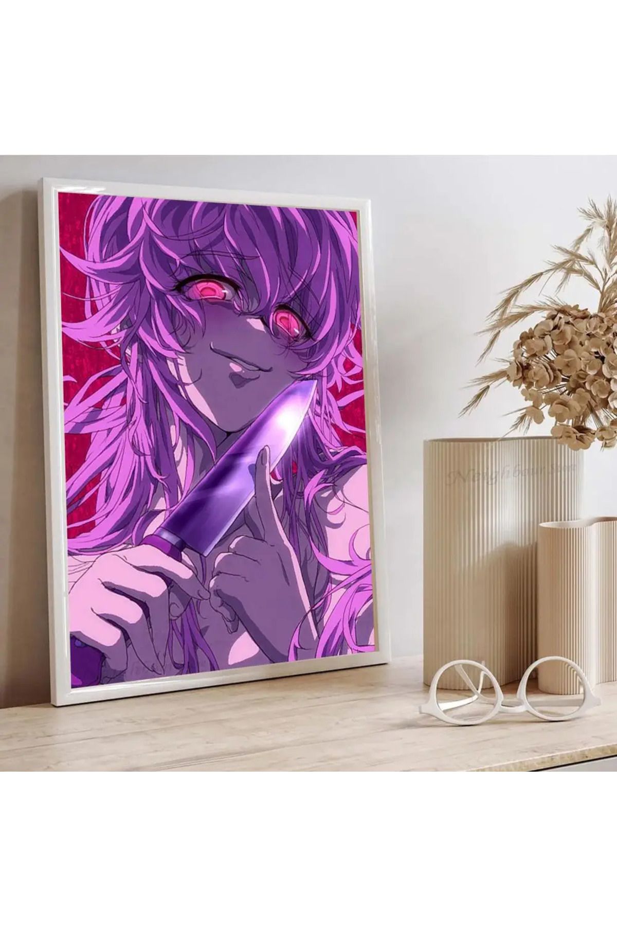 KAYOU-1pc Yuno Gasai Future Diary Anime Poster HD Posters Home Room Bar Cafe Decor Art Wall Painting Pi... 7
