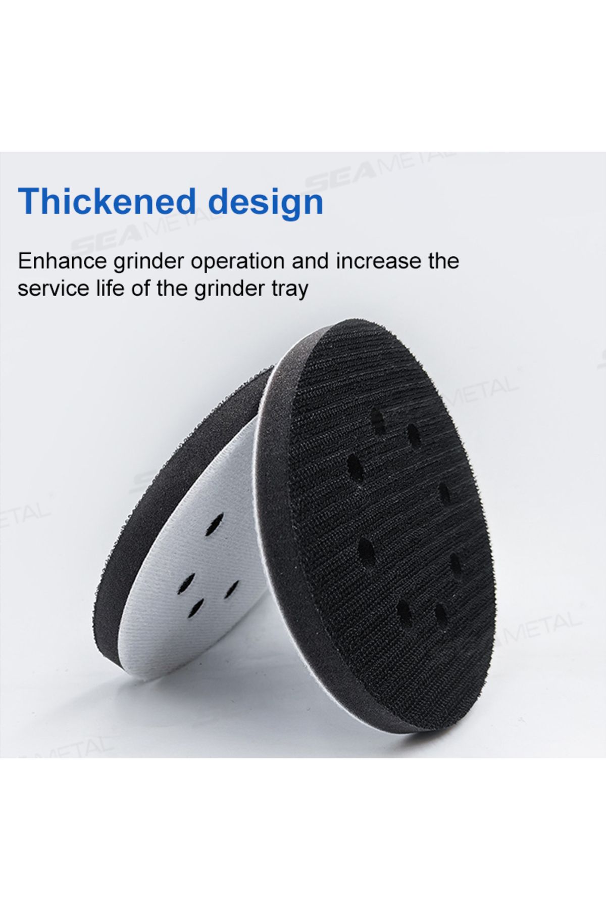 Choice-Seametal 2pcs Interface Pad 5 Inch 8 Holes Hook And Loop Soft Sponge Cushion Buffer Pads For Sand... 6