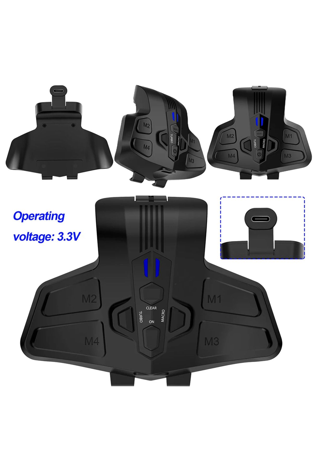 VAKIND-Backplate Programable Remap Kit for PS5 DualSense Gamepad PC Back Buttons with Turbos Macro Funct... 7
