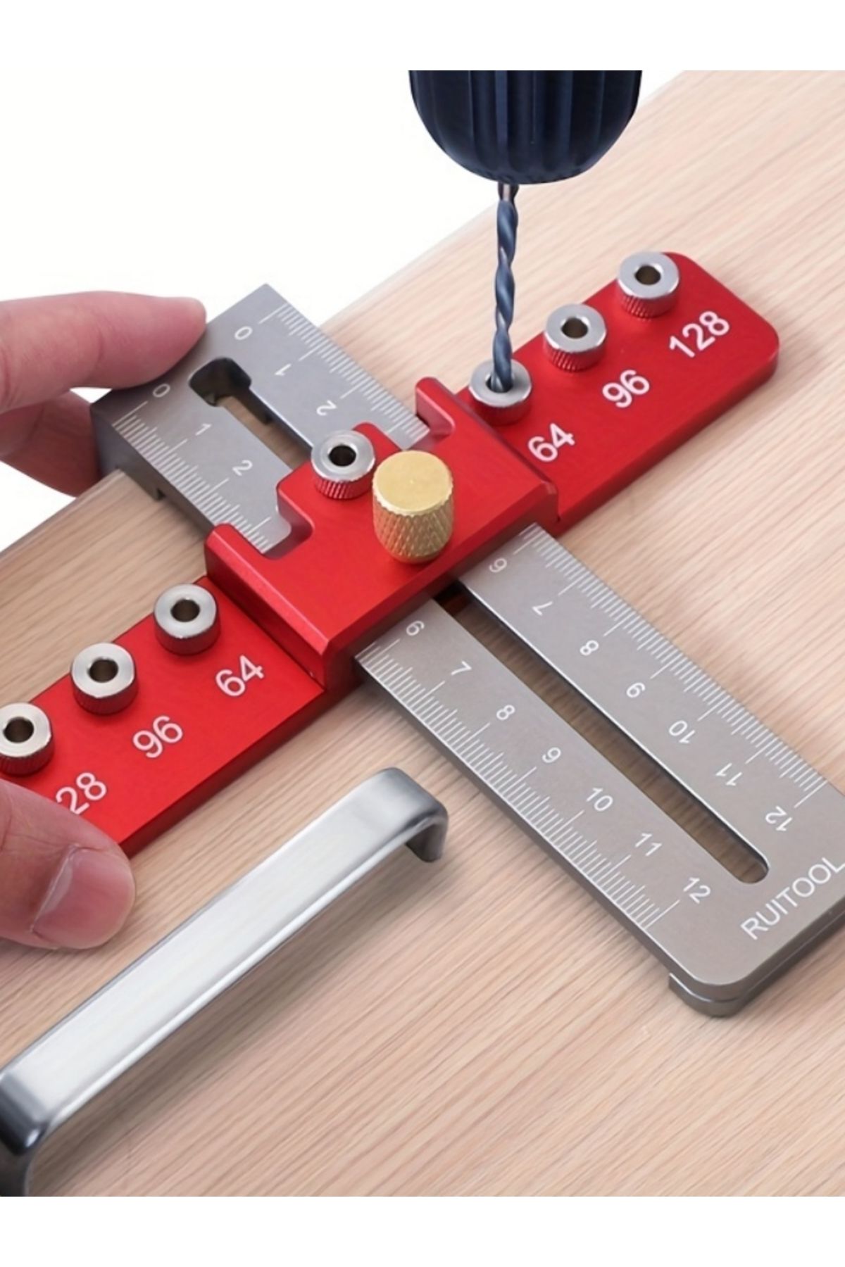 Choice-Cabinet Hardware Jig Kit Woodworking Drawer Door Handle Jig Adjustable Drill Guide Mounting Tool ... 8