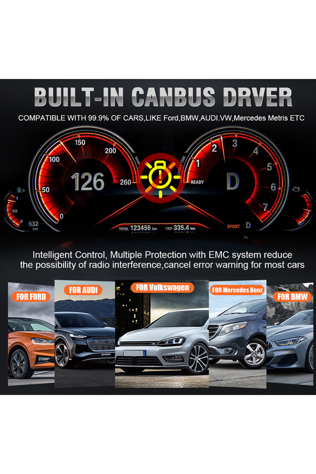 Choice-Dualvision H7 LED Bulb H15 Headlight High Beam DRL Day Driving Running Light Canbus 7535 CSP Plug... 5