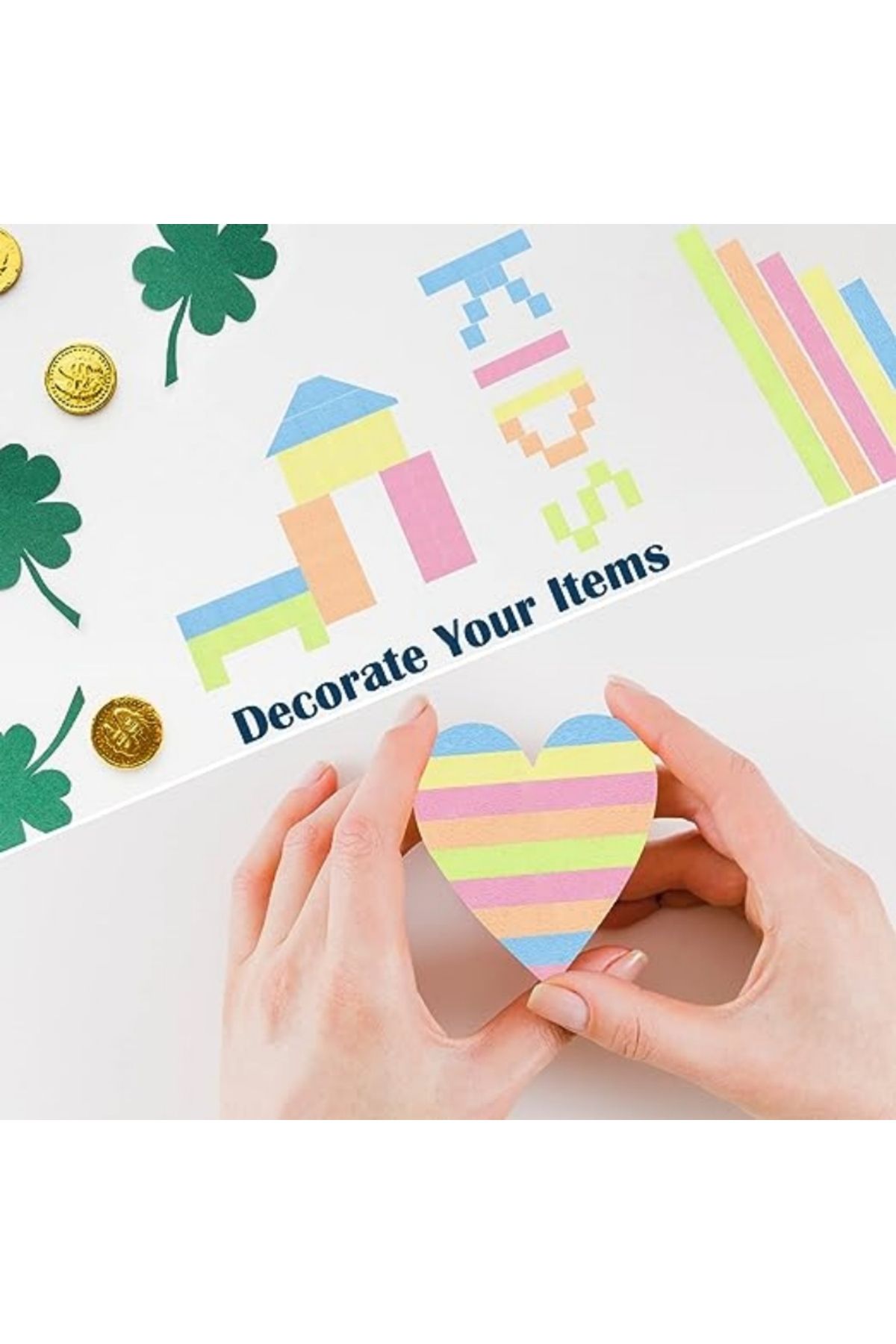 Choice-10 Rolls Transparent Highlighter Tape, 5 Colors Book Annotation Sticky Notes, Reading Marking Sti... 6
