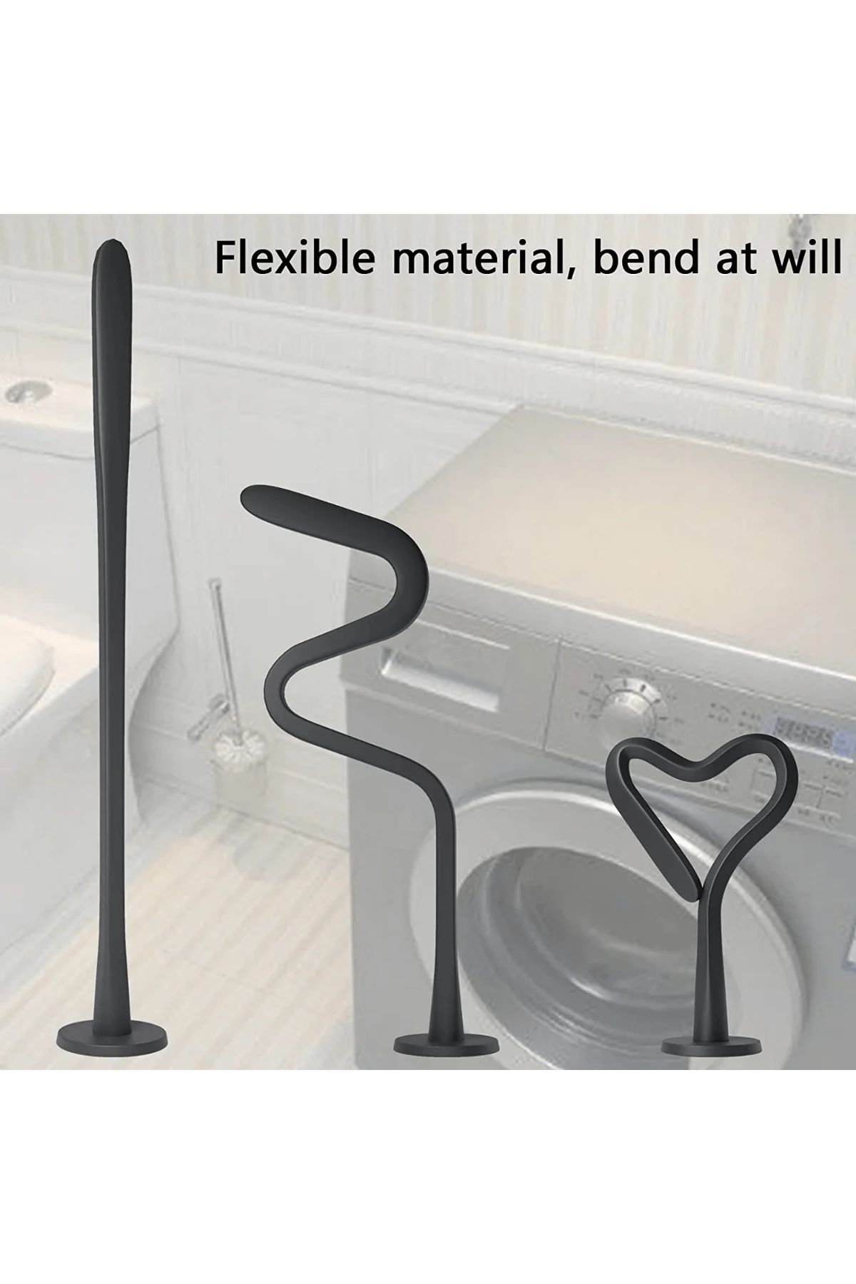 Choice-Magnetic Washer Door Prop-Stabilizer for Front Load Machines-Easy-Install, Flex Design-Fits Most ... 6