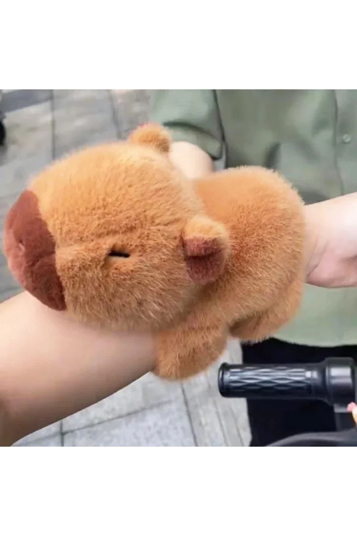 Choice-New Capybara Wristband Bracelet Kawaii Cartoon Plush Animal Capybara Clap Circle Cotton Doll Cute... 6