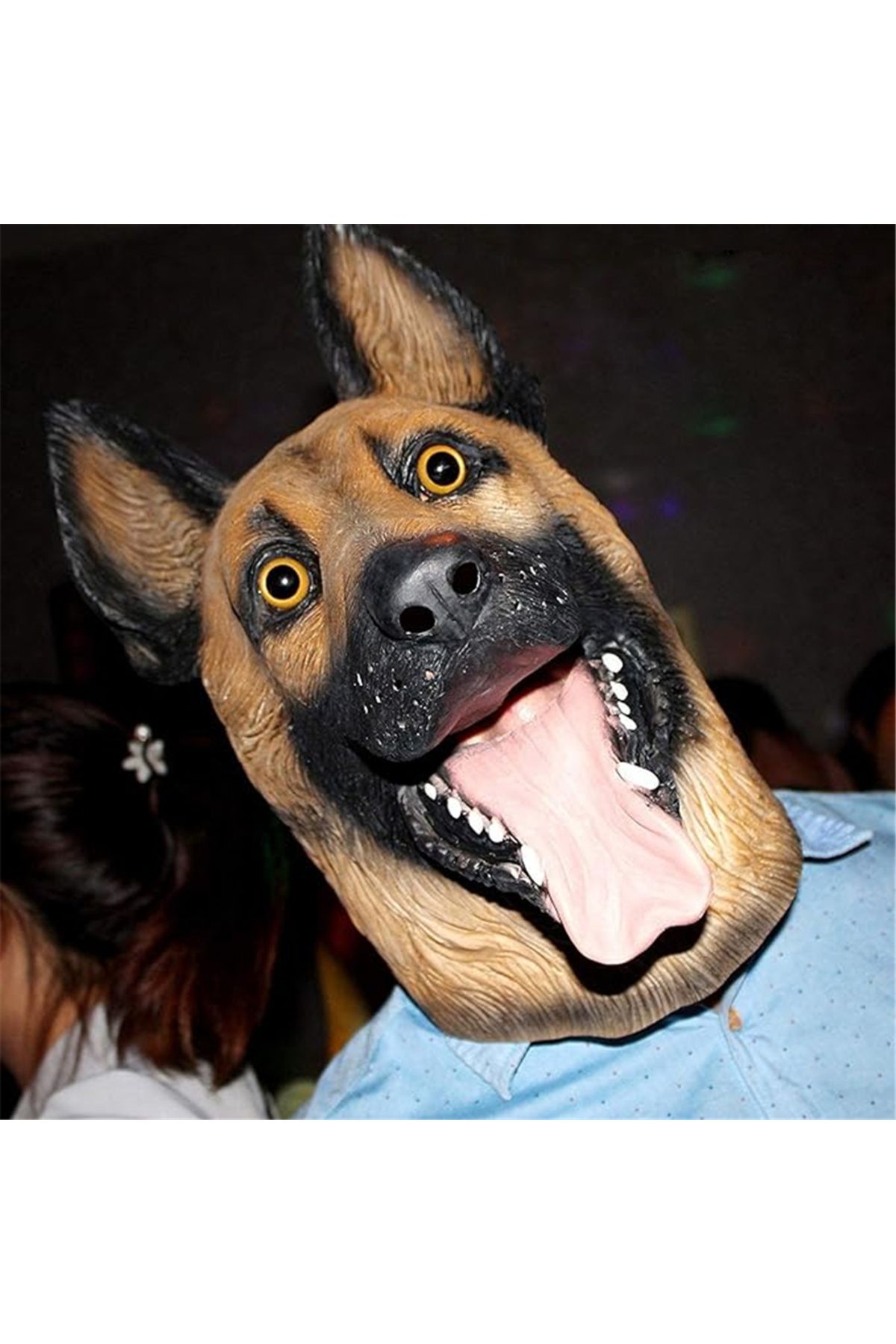 Choice-Dog Head Mask Halloween Party Dog Costume Masks Mask Super Bowl Underdog Costume Latex Animal Hea... 3