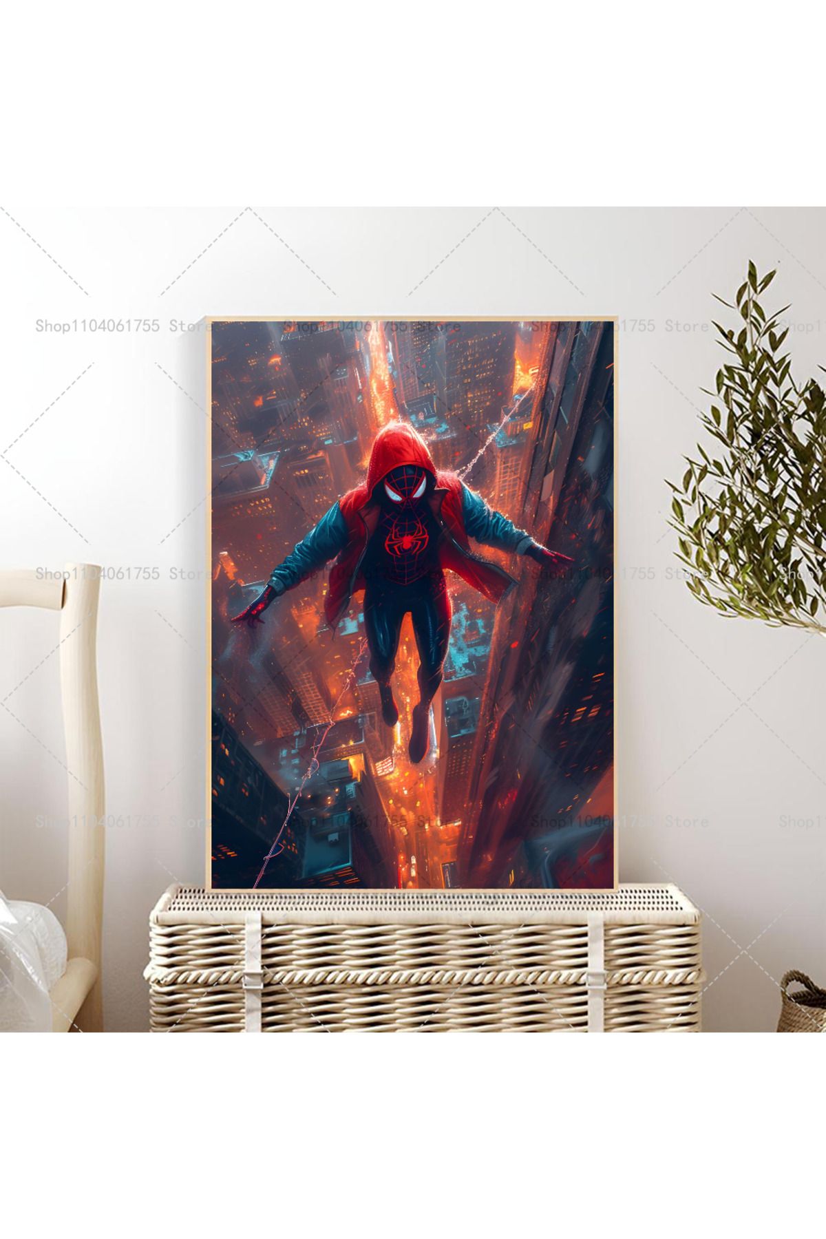 Choice-1PC Spider-Man Miles Morales Spiderman Poster Self-adhesive Art Waterproof Paper Sticker Coffee H... 1
