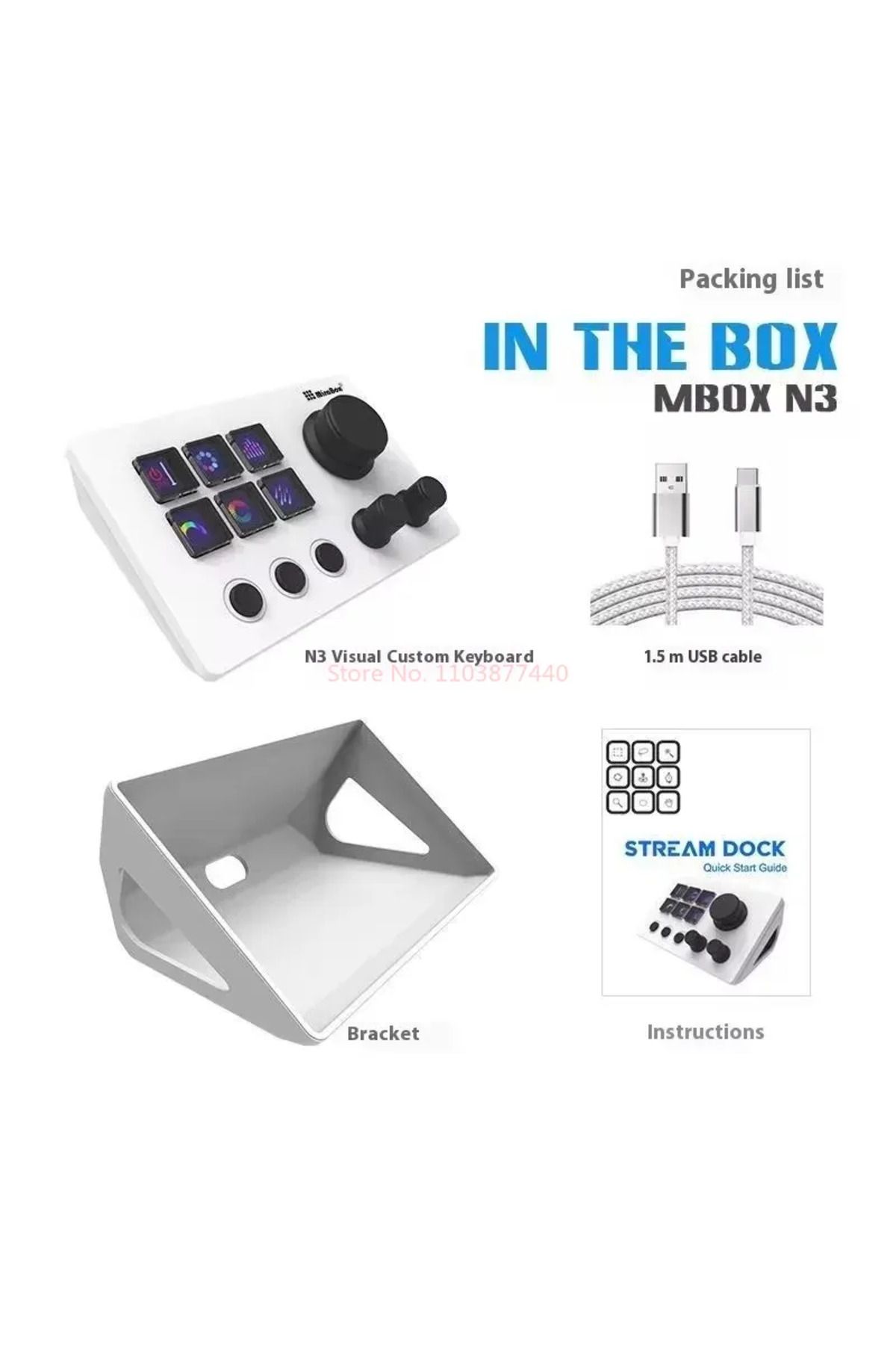 Choice-Mirabox N3 Streamdeck Keypad Screen Knob Customization Macro Mini Keyboard Visual Desktop Console... 6