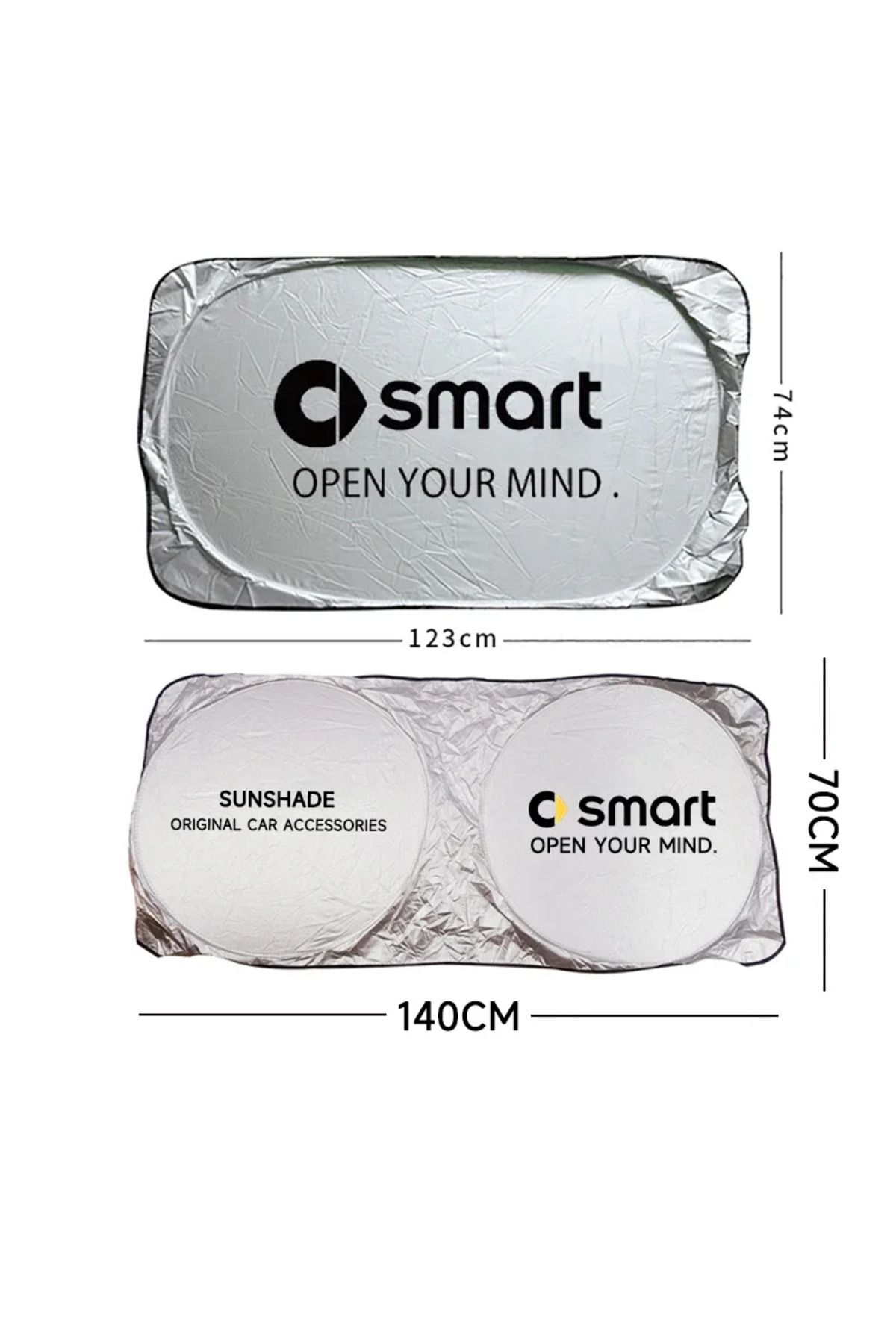 Choice-Car Sun Shade Protector Auto Front Window Sunshade Covers For Smart EQ Fortwo 451 452 454 EQ Forf... 7