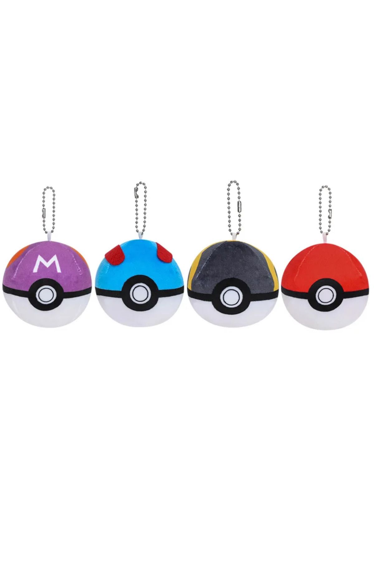 Choice-Mini Pokeball Plush Master Ball Keychain Great Ball Beast Ball Dusk Ball Hisuian Ultra Ball Bag P... 2